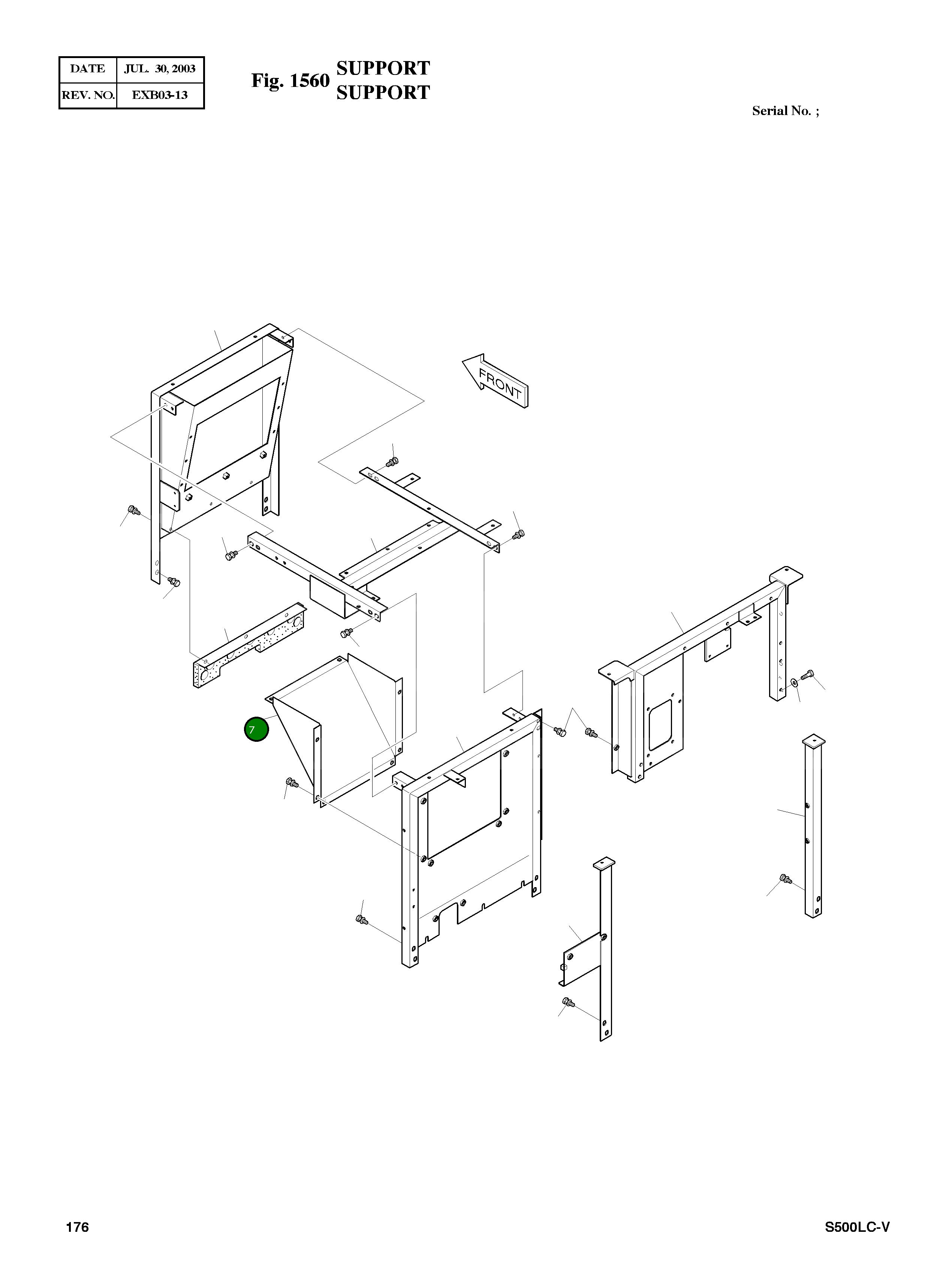 Крышка 621-01690A Komatsu