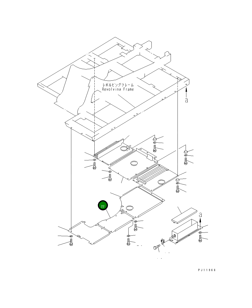 Крышка 20K-54-11410 Komatsu