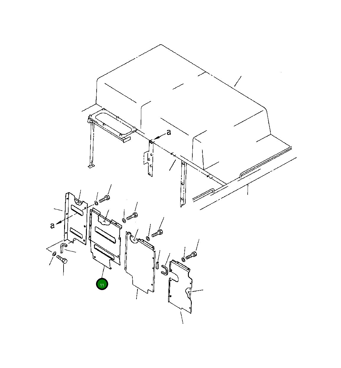 Крышка 209-54-54510 Komatsu