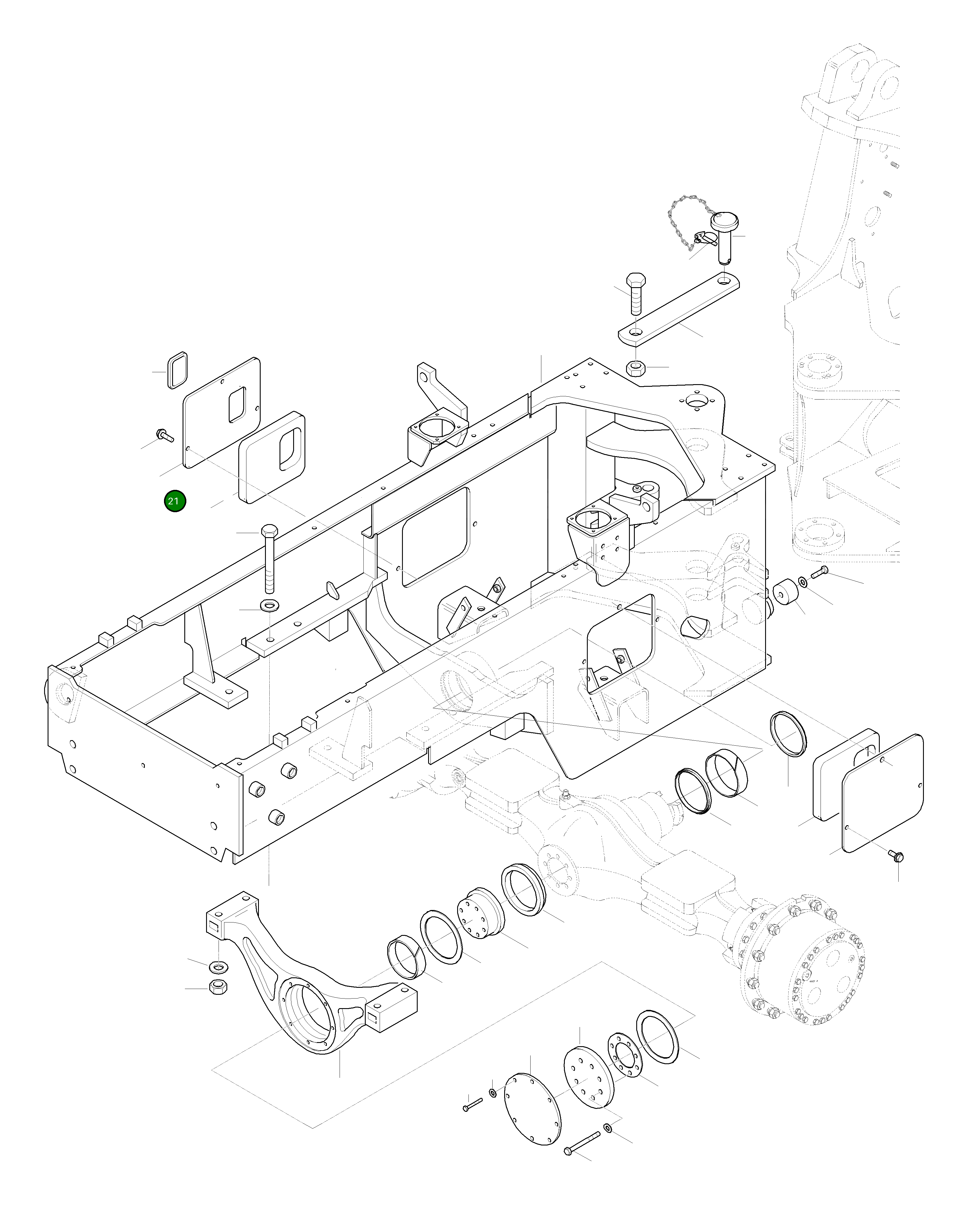 Крышка 42Y-46-H2060 Komatsu