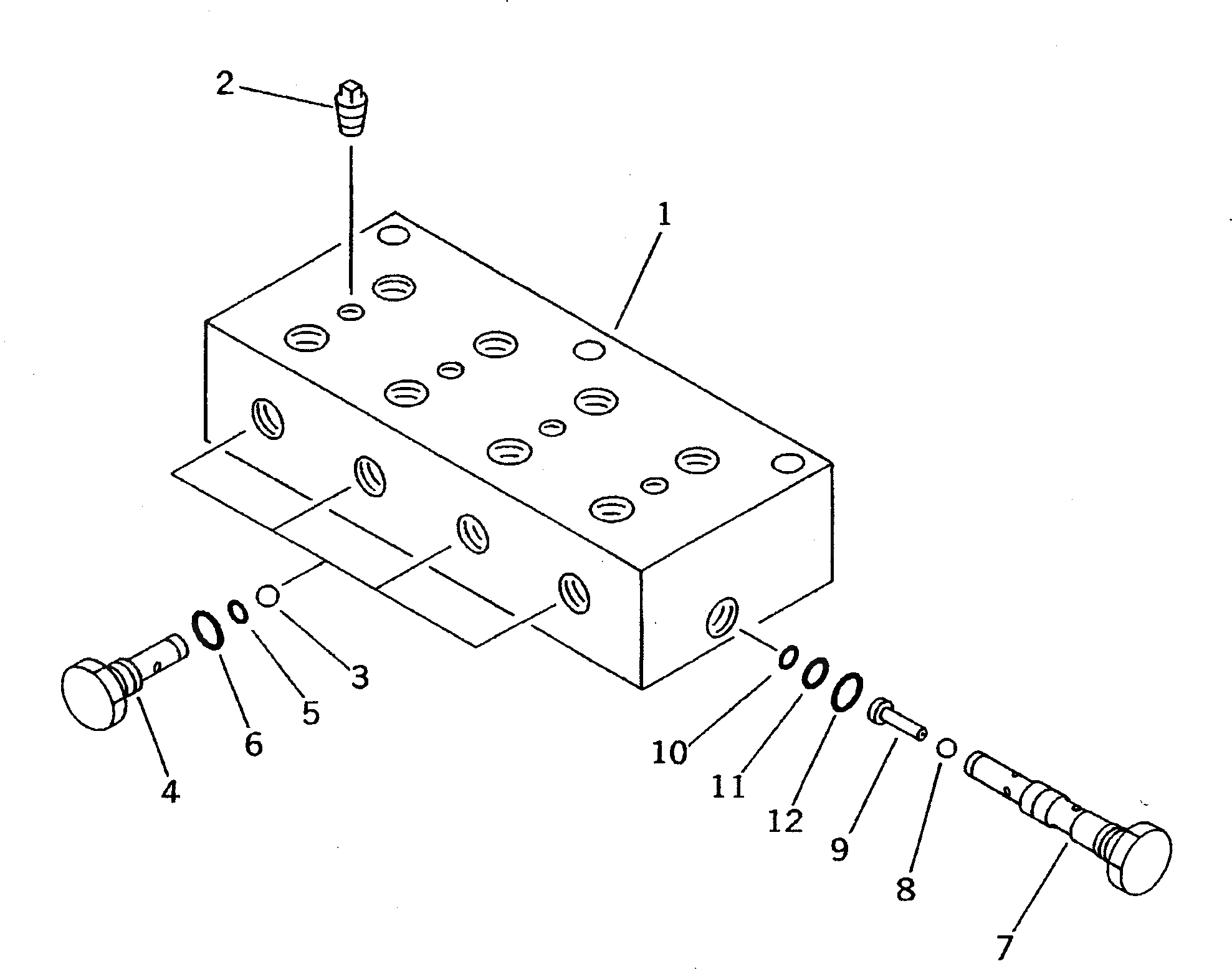 Кольцо уплотнительное (O-Ring) 07000-11009  Komatsu
