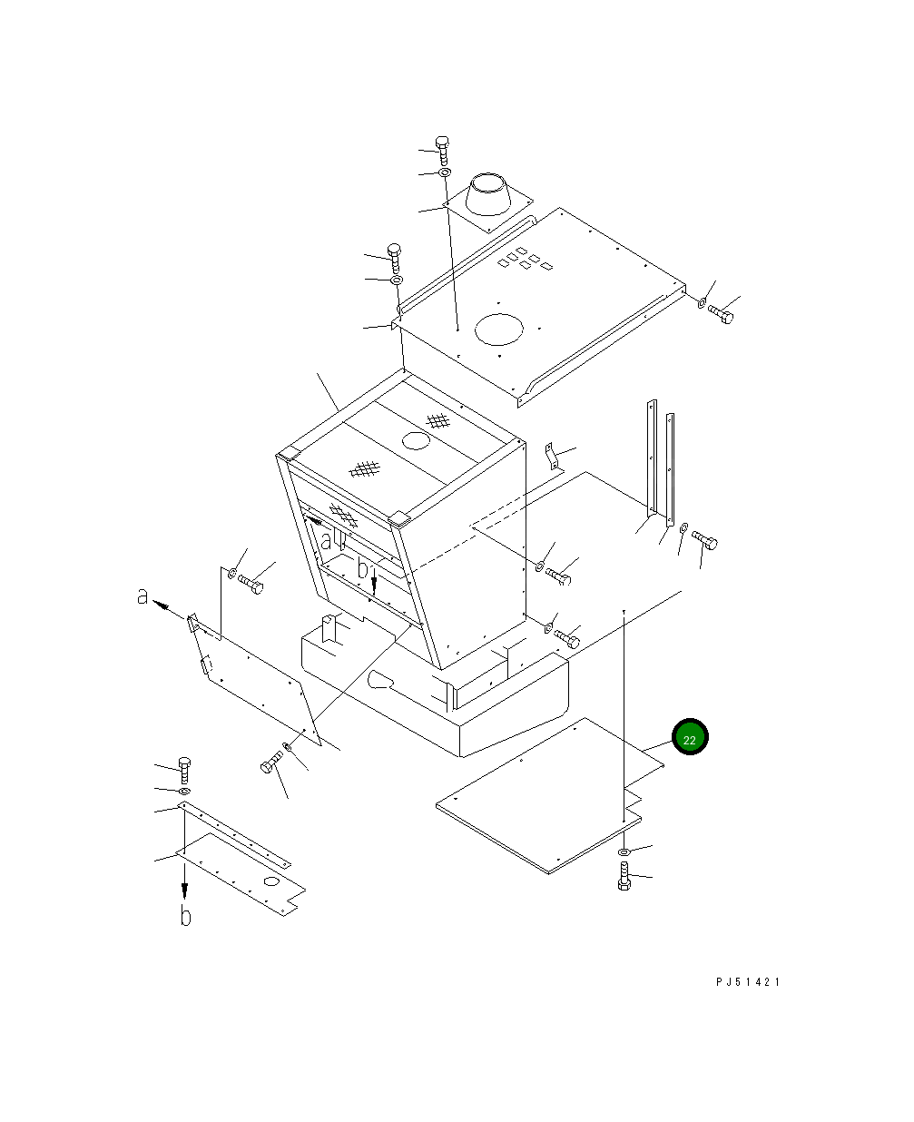 Крышка 263-54-32211 Komatsu