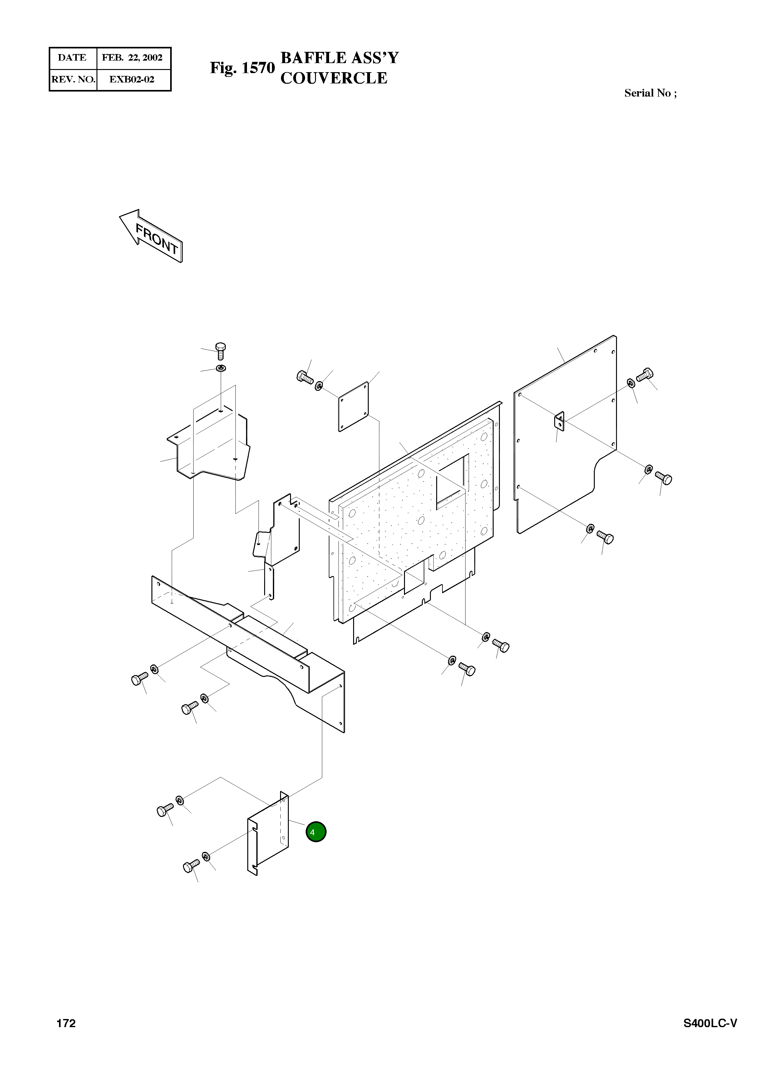 Крышка 2627-1084 Komatsu