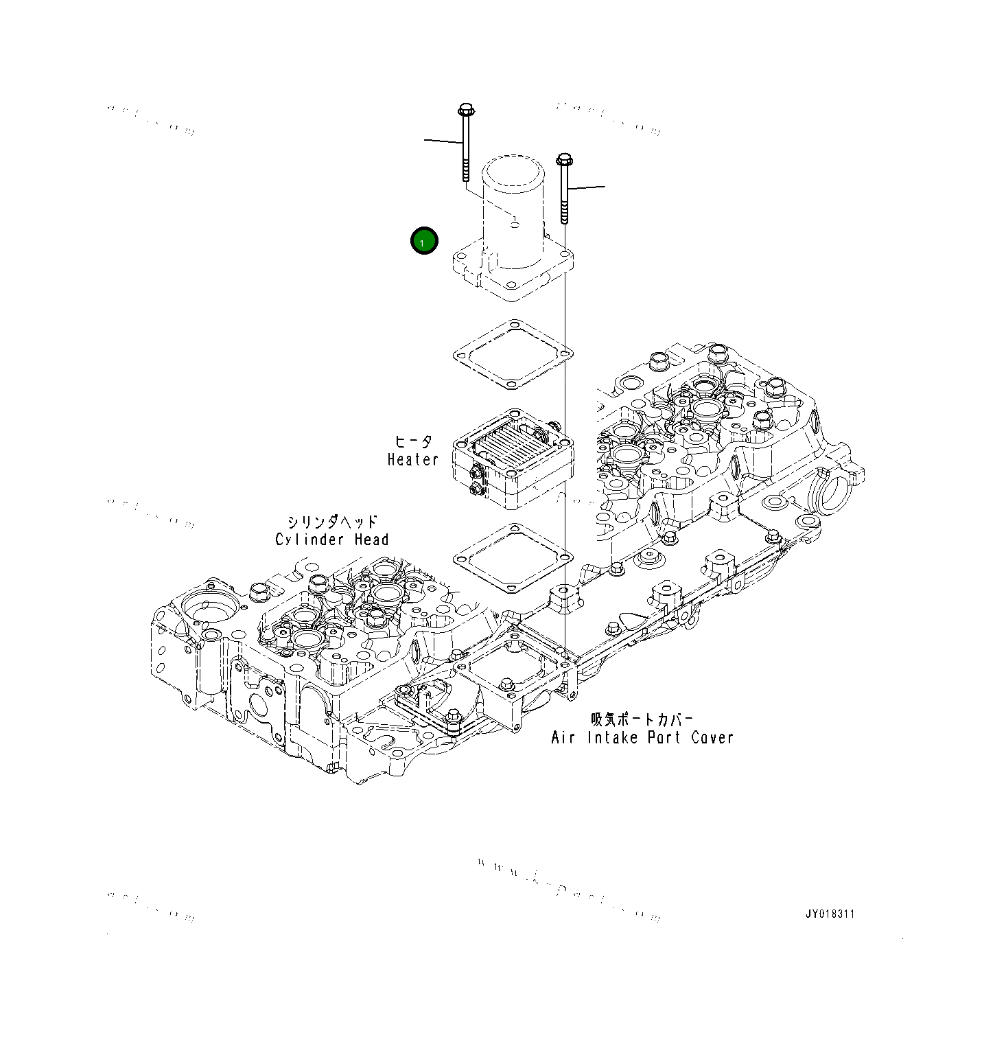 Болт 6734115210 Komatsu