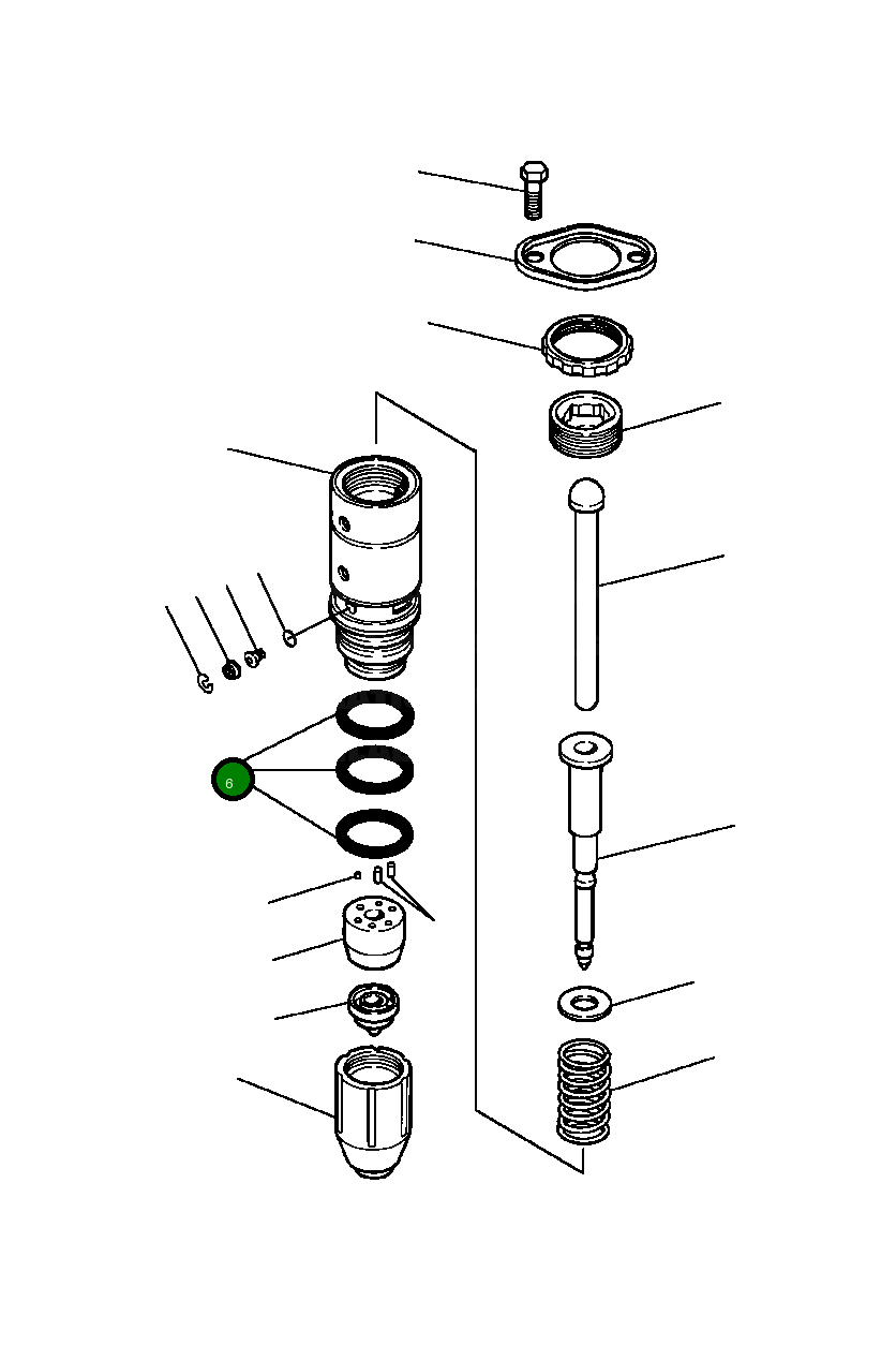 Кольцо уплотнительное (O-Ring) 1238 526 H1  Komatsu
