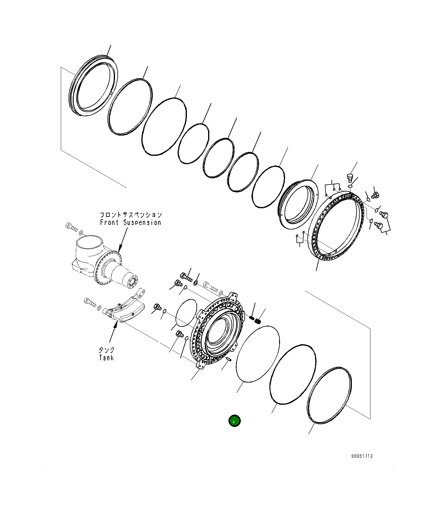Кольцо уплотнительное (O-Ring) 428-22-11280 Komatsu