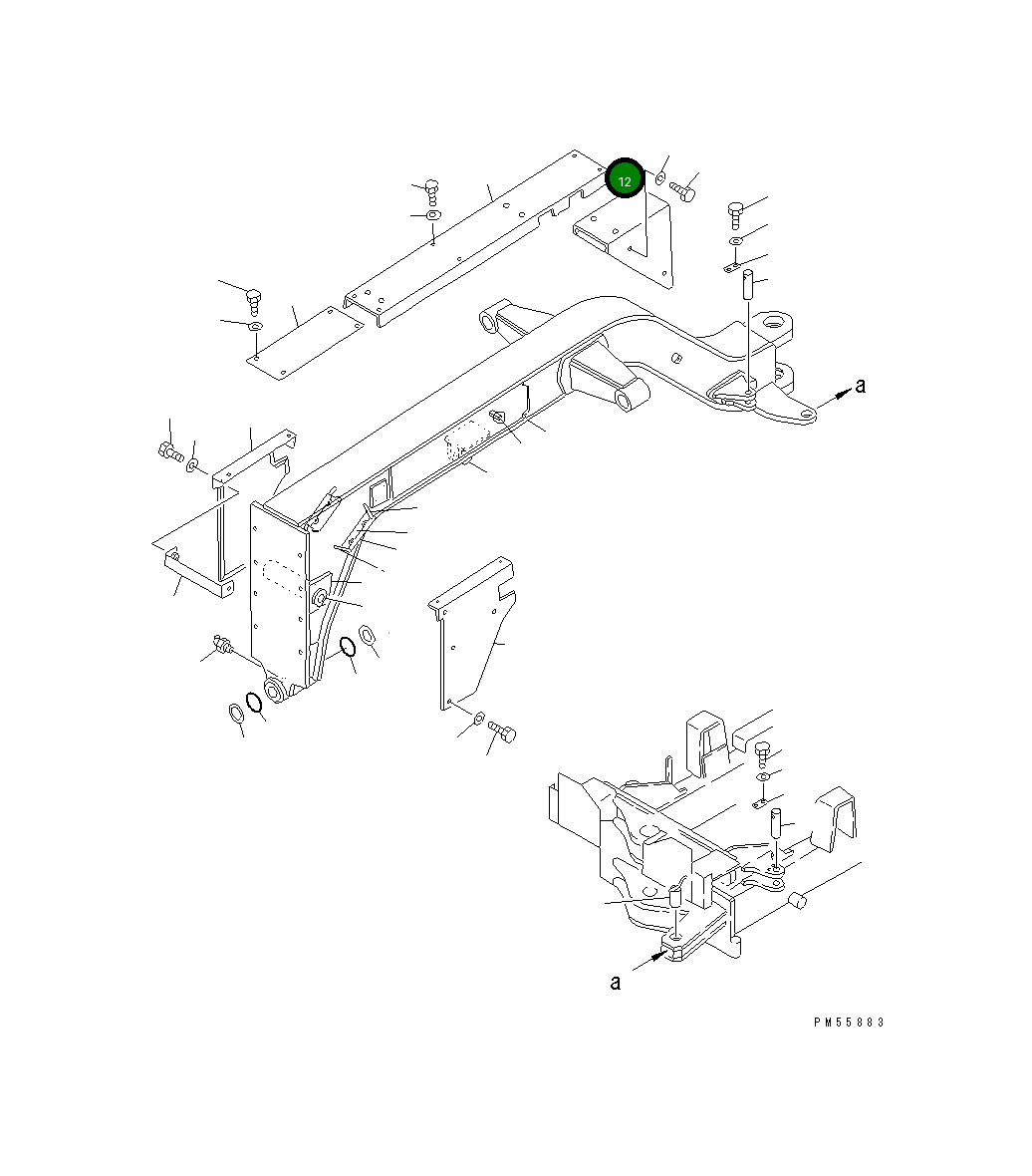 Крышка 23D-60-14370 Komatsu