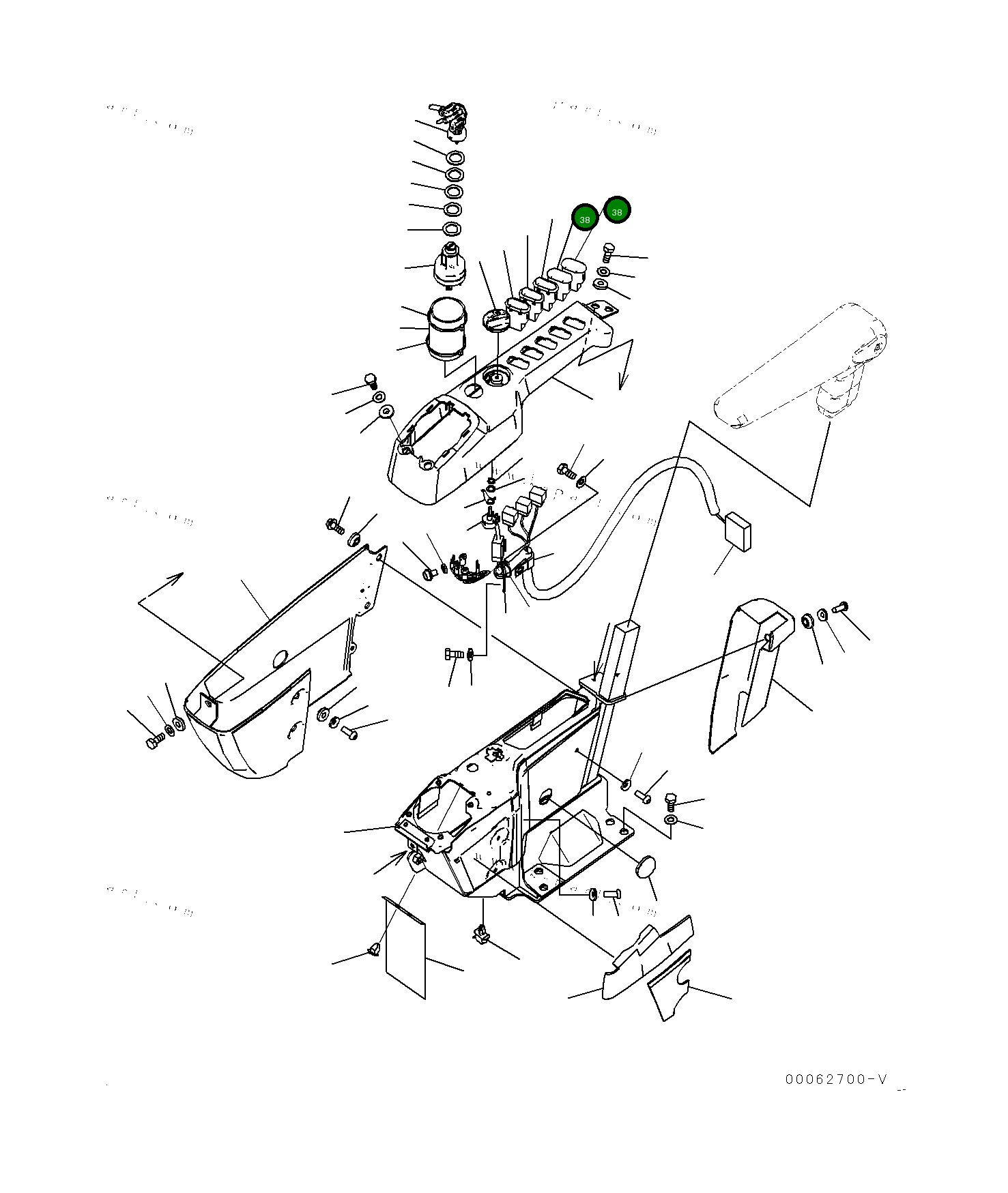 Крышка 20Y0642190 Komatsu