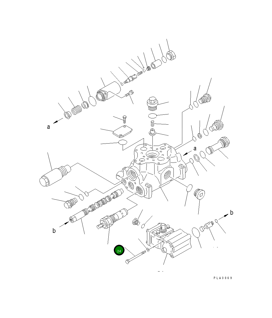 Болт 430-07-23560  Komatsu