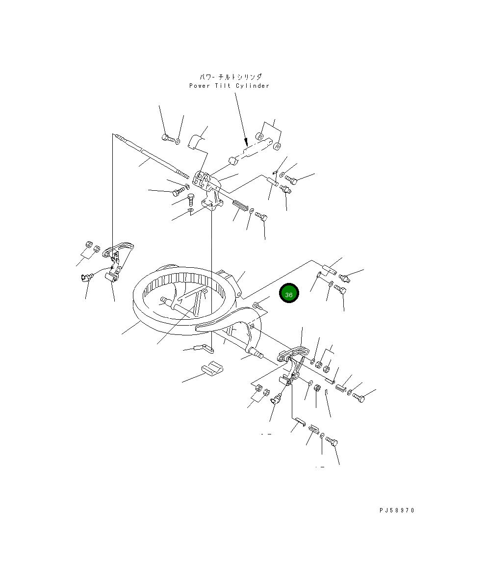 Болт 23E-735-1240  Komatsu