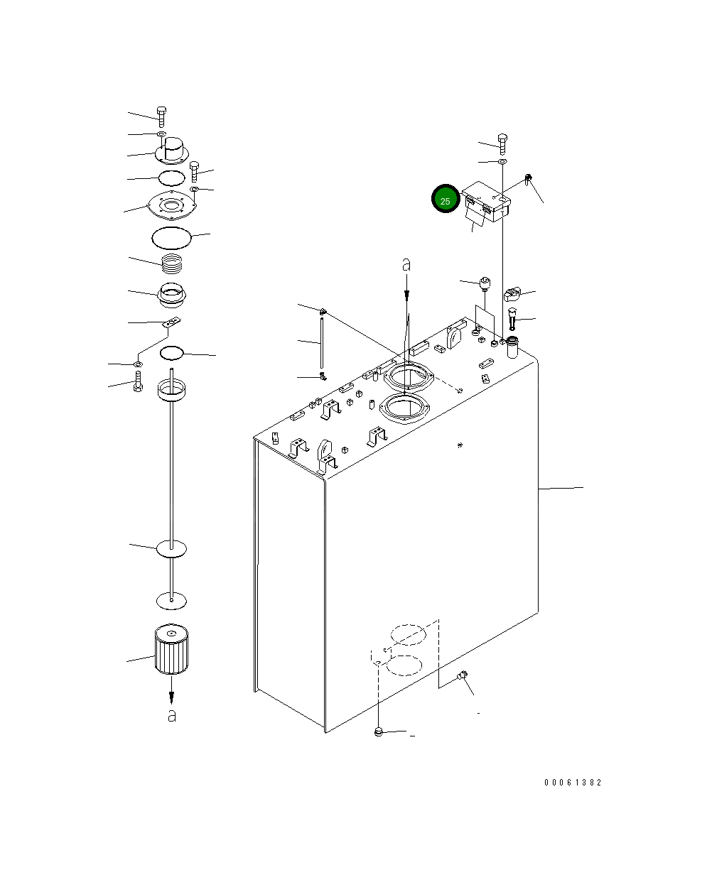 Крышка 21T-60-31291 Komatsu