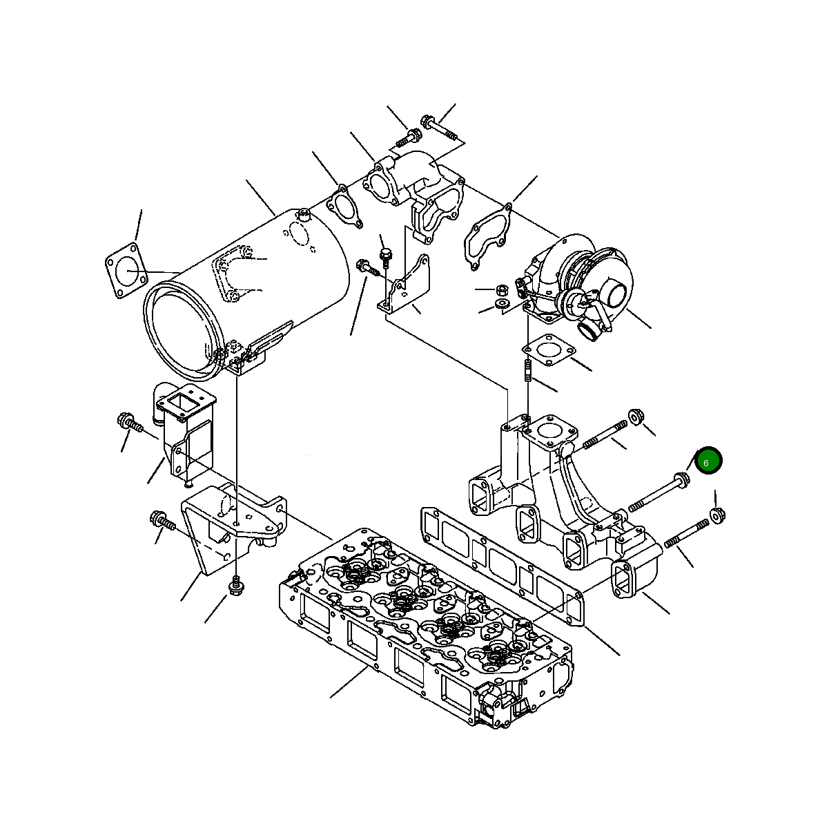 Болт YM12390713720 Komatsu