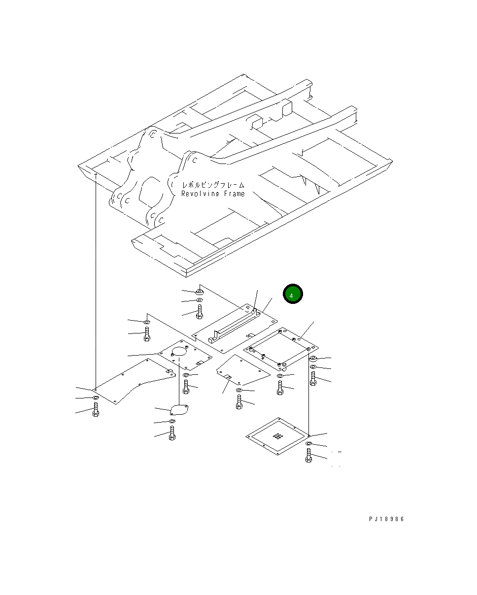 Крышка 20Y-54-23370  Komatsu