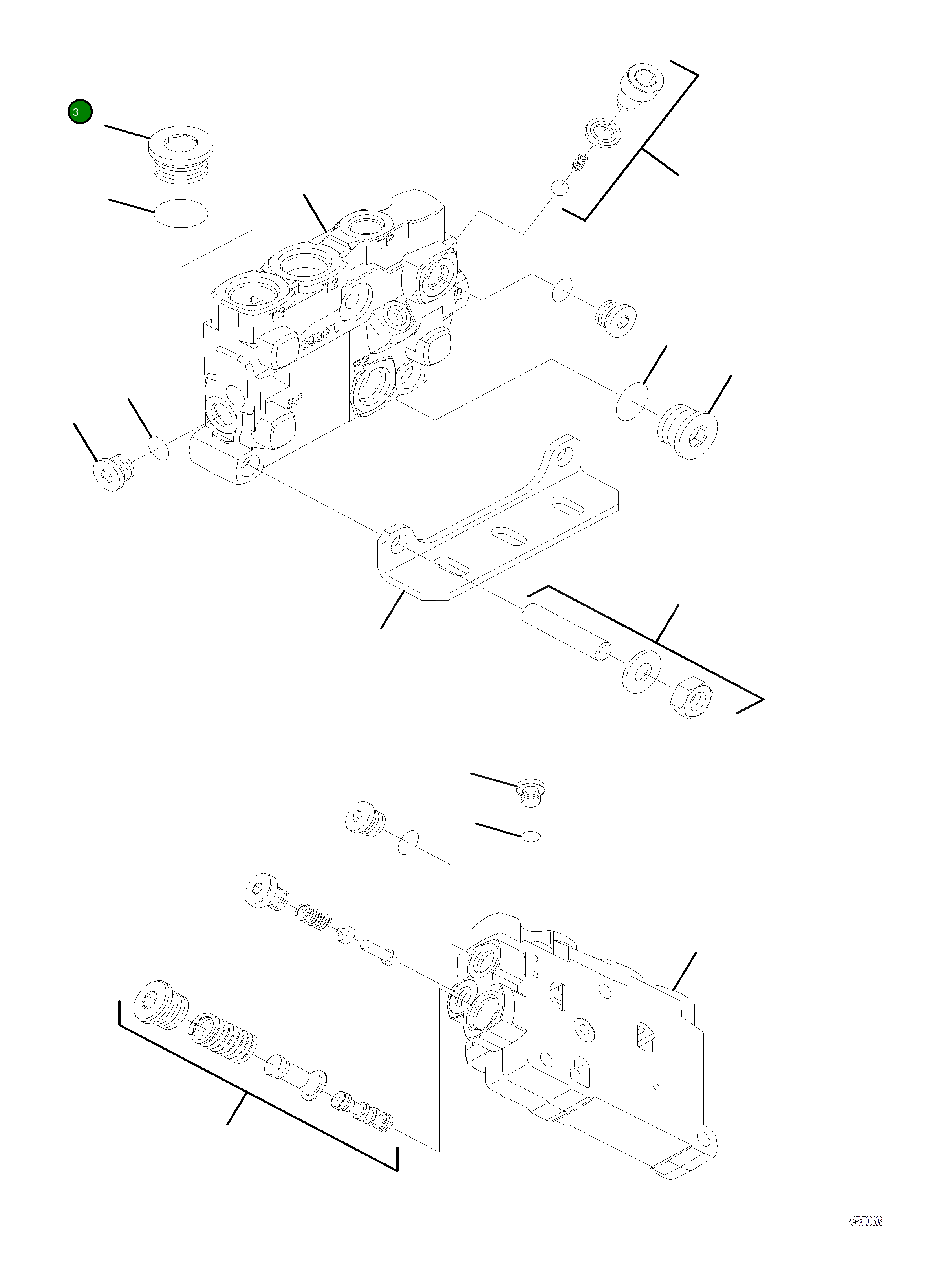 Кольцо уплотнительное (O-Ring) 4A1-60-22330 Komatsu