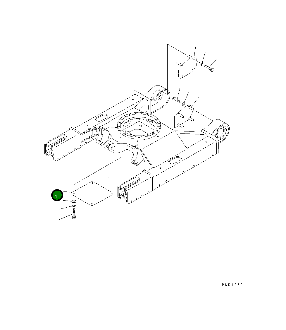 Крышка 20U-30-21220 Komatsu
