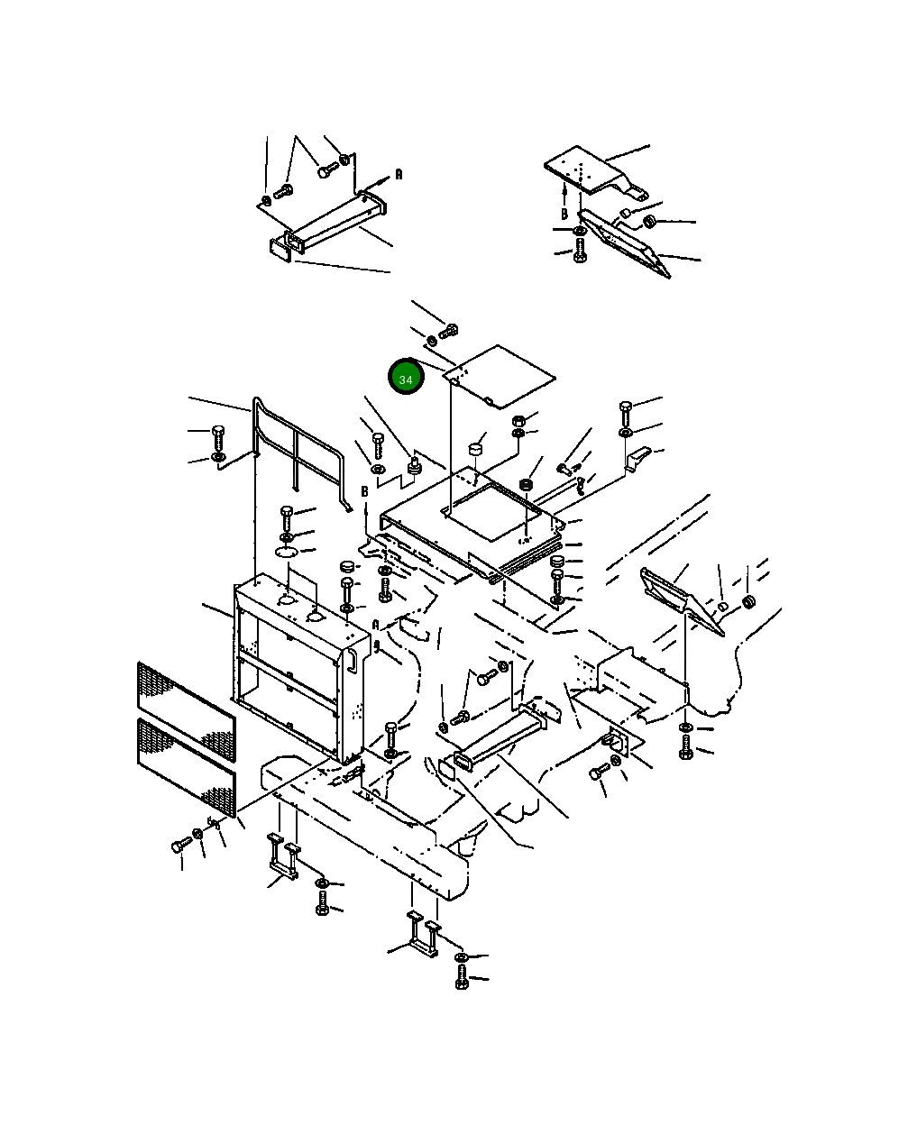 Крышка 561-54-61221  Komatsu