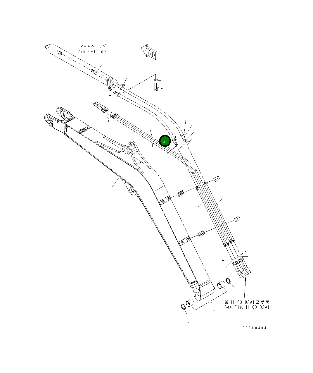 Крышка 22L-62-33450 Komatsu