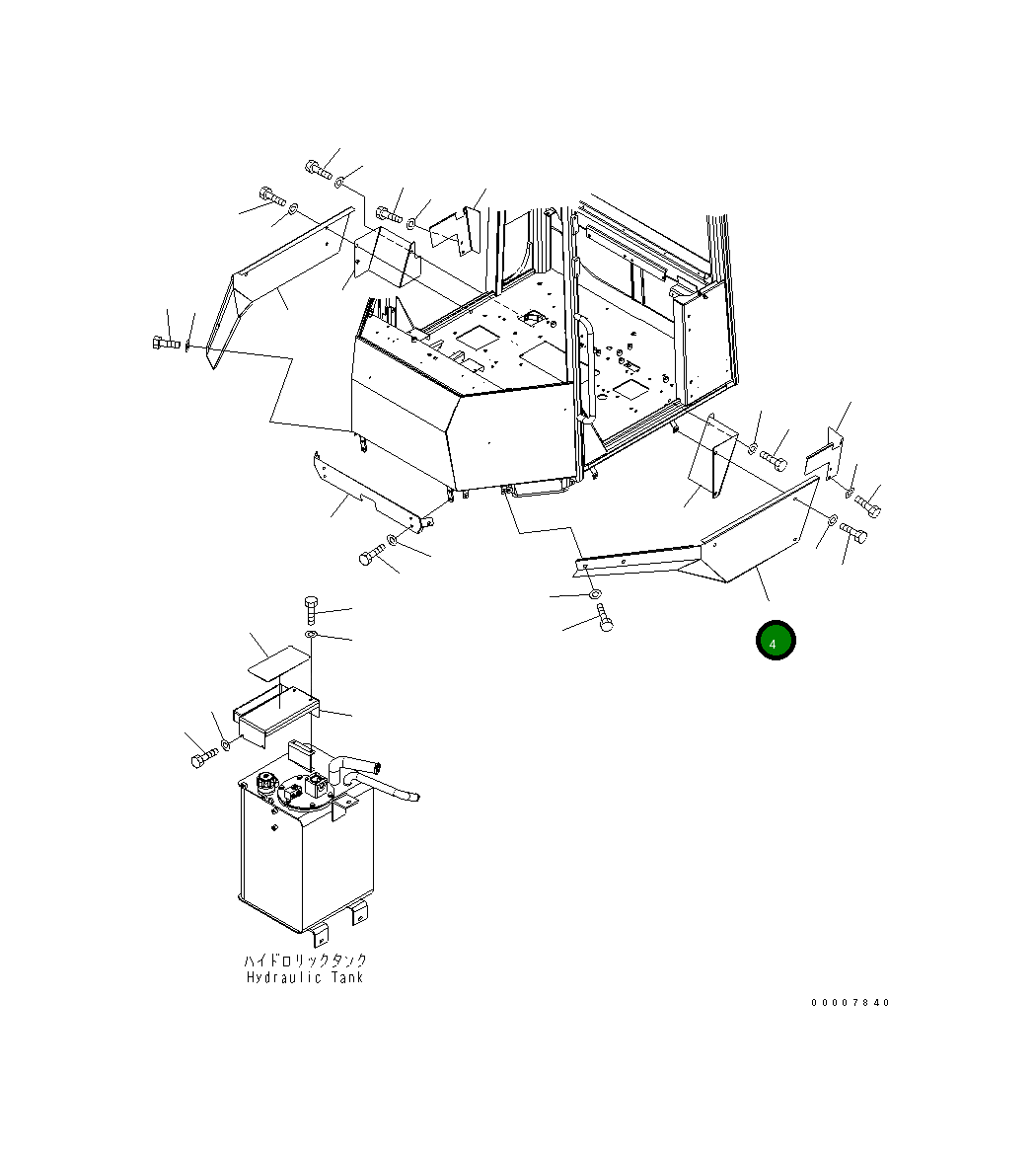 Крышка 419-944-3120  Komatsu