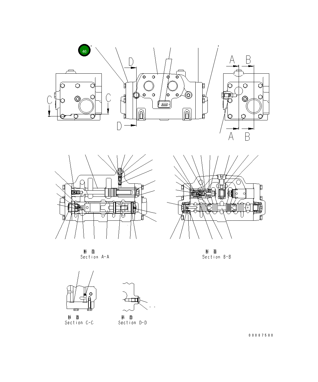 Болт 581-40-54170 Komatsu