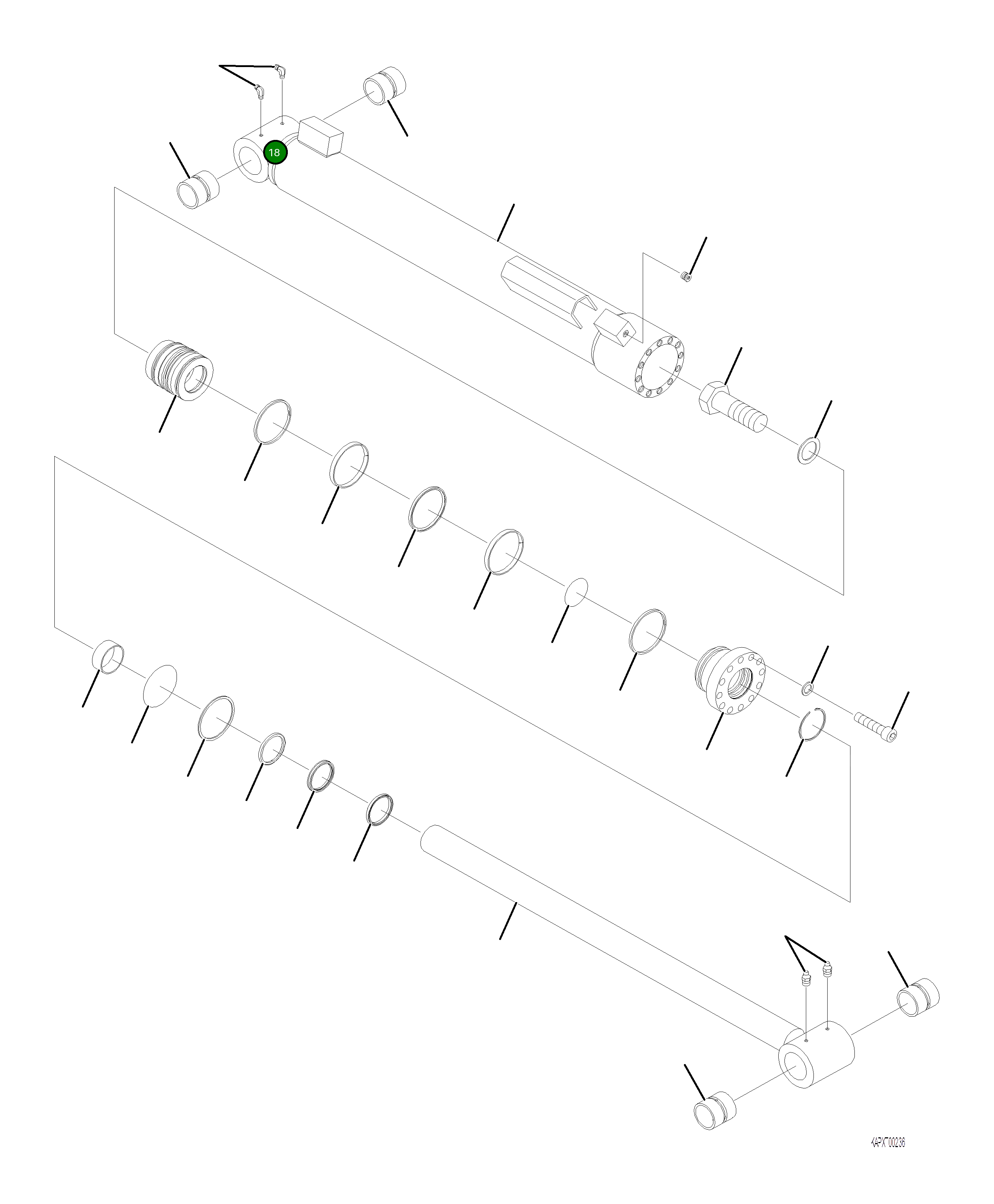 Болт 4A1-6C-21280 Komatsu