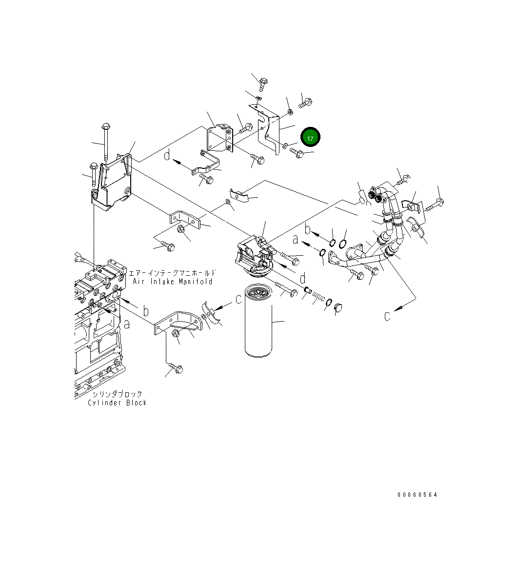 Крышка 6251-51-5380 Komatsu