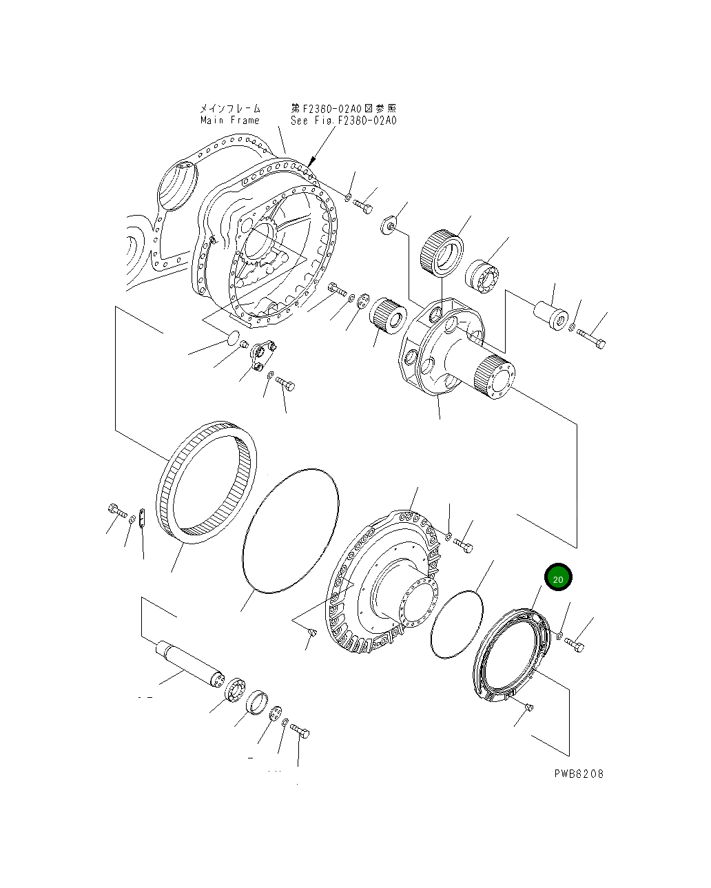 Крышка 195-27-34161 Komatsu