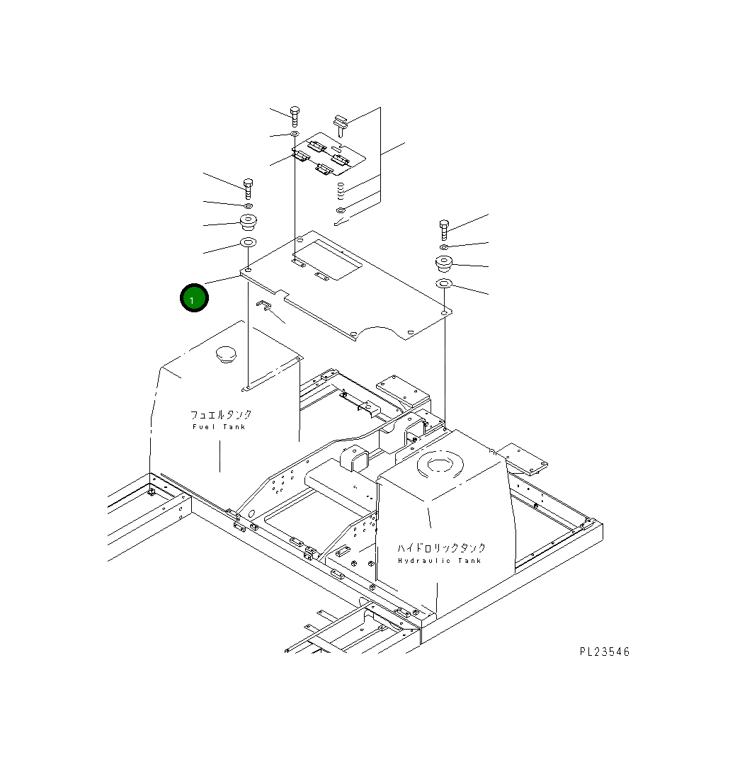 Крышка 8233-54-1160 Komatsu