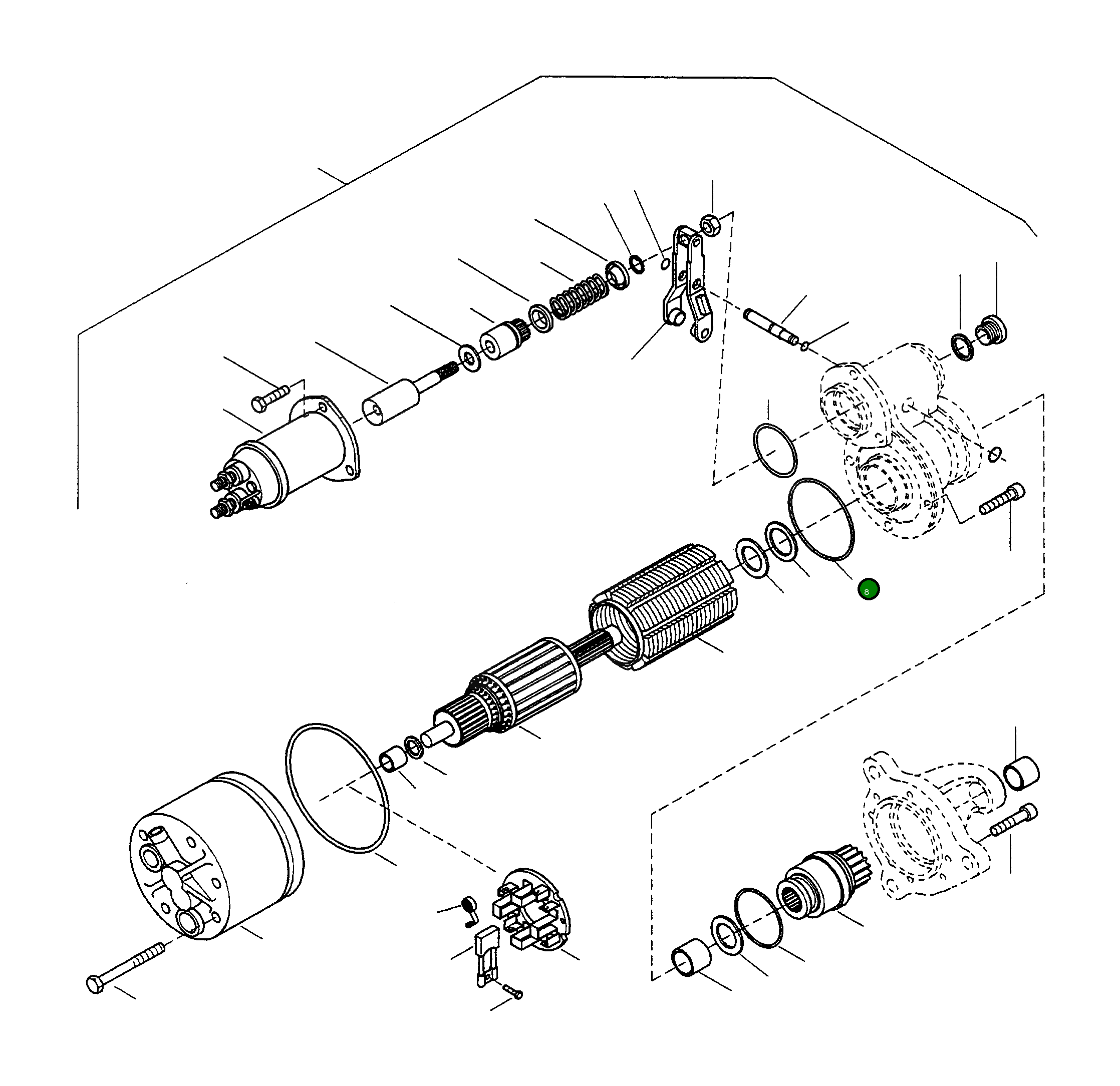 Кольцо уплотнительное (O-Ring) 419-813-HP08 Komatsu