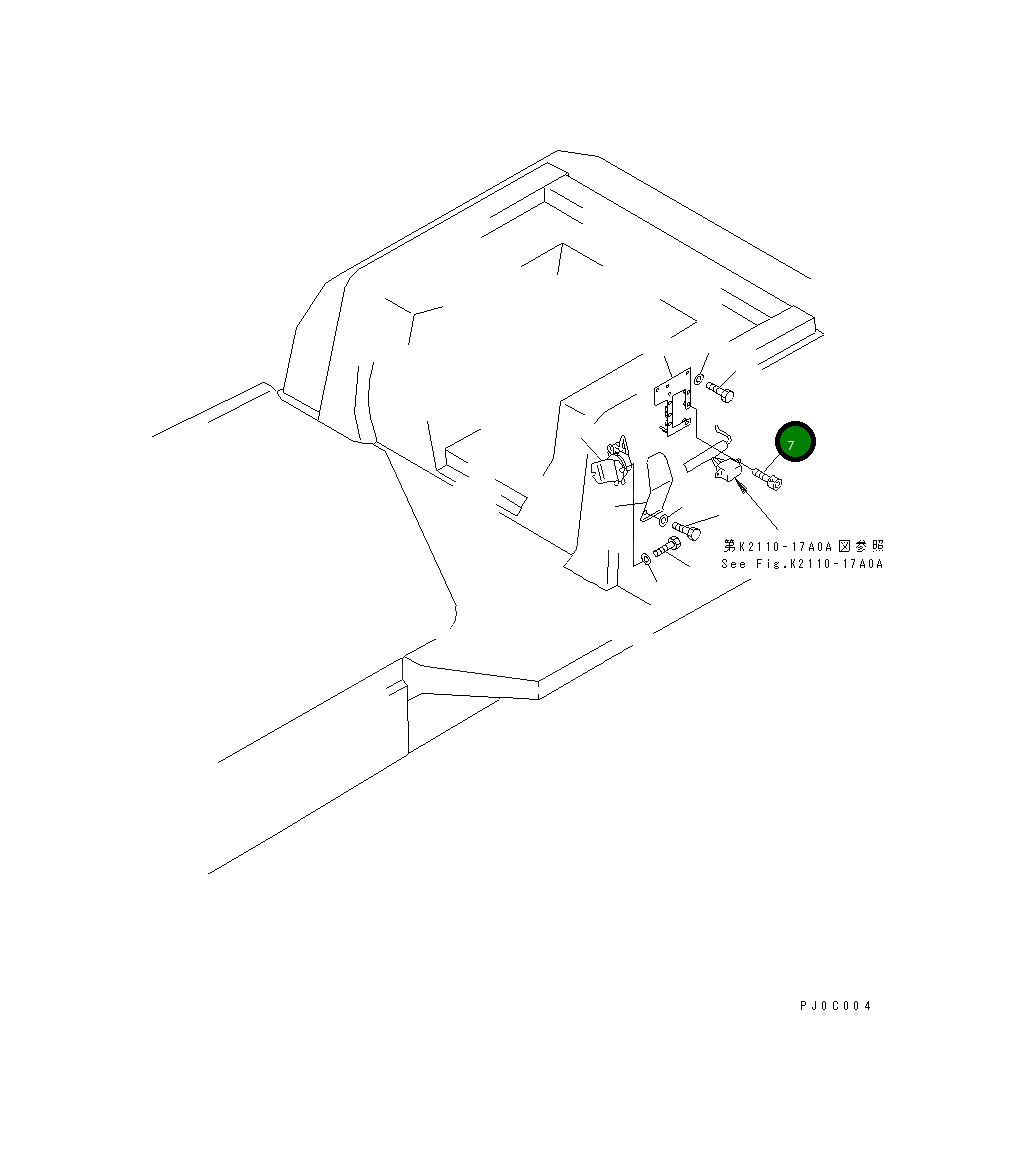 Болт 01252-70820 Komatsu