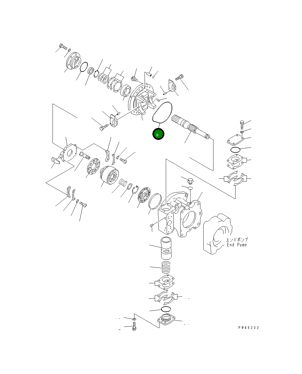 Кольцо уплотнительное (O-Ring) 708-25-62340 Komatsu