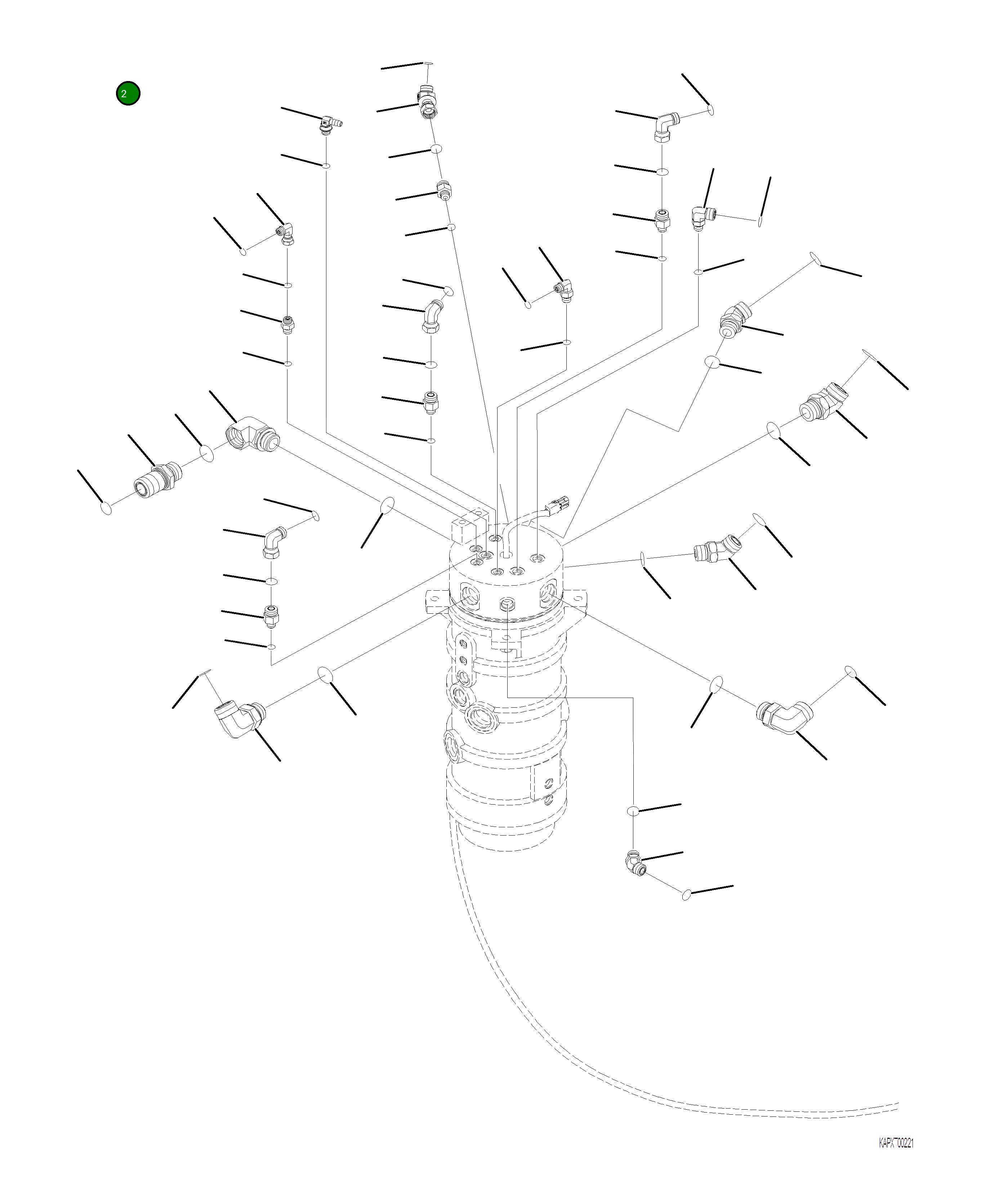 Кольцо уплотнительное (O-Ring) 4A1-60-22290 Komatsu