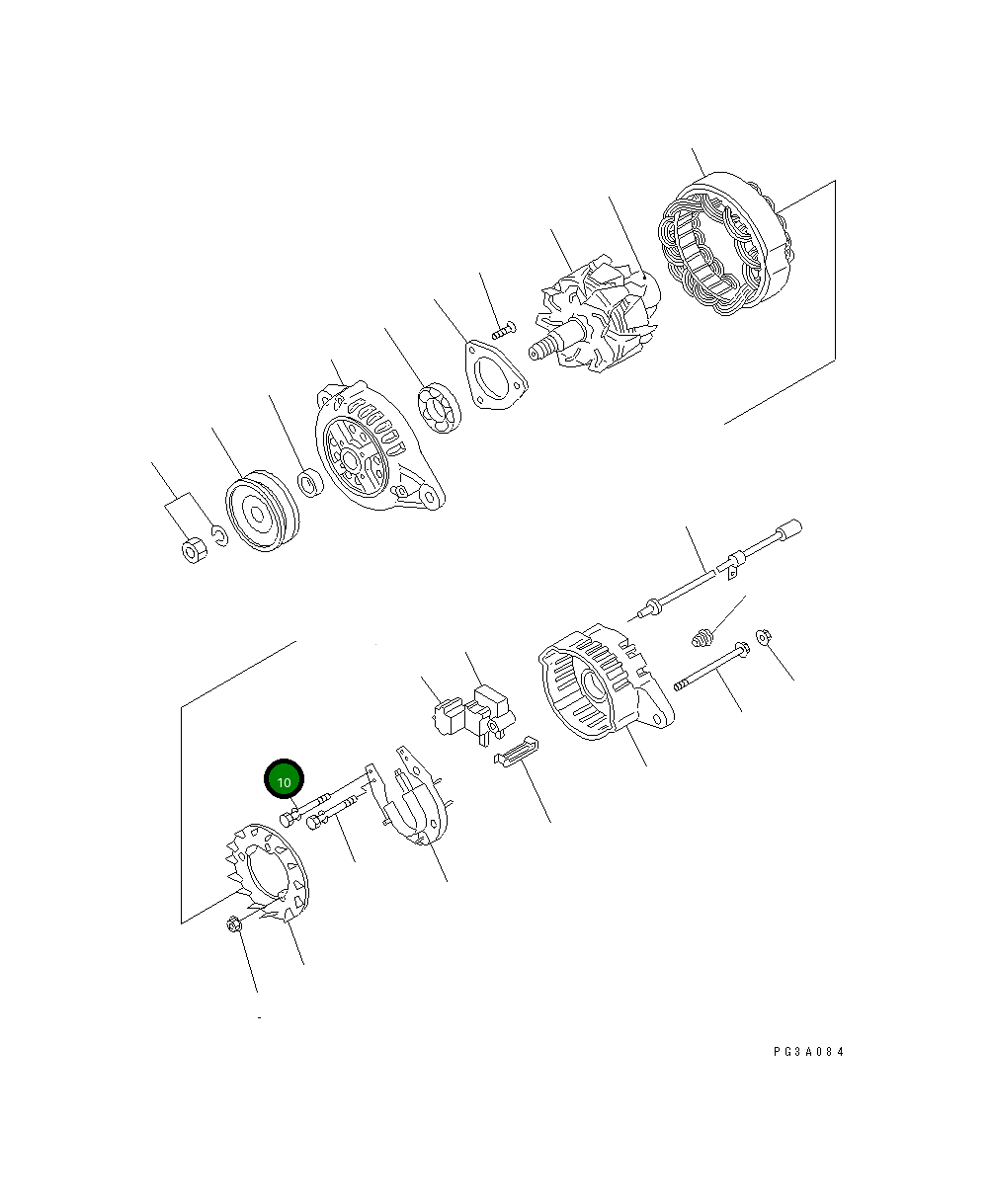 Болт YM119836-77871  Komatsu