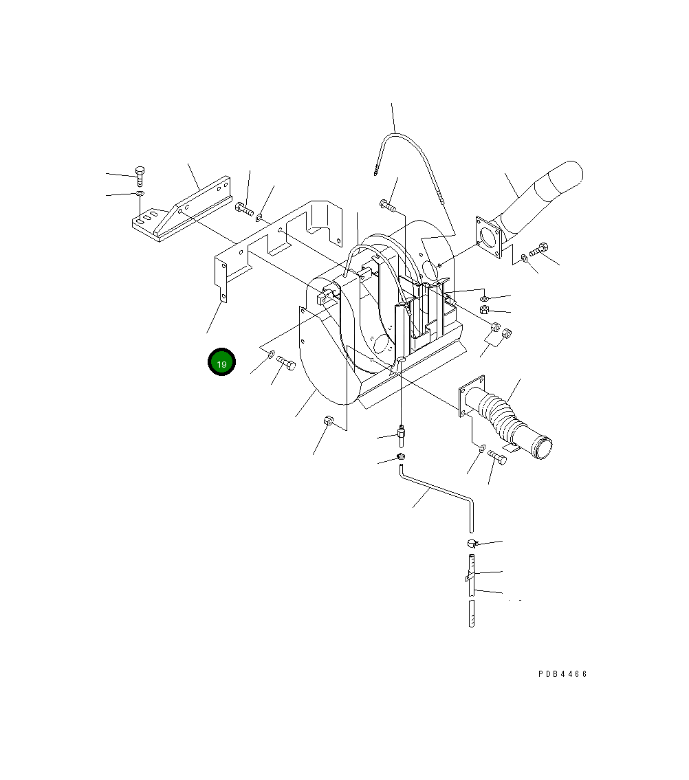 Крышка 22U-01-12160 Komatsu