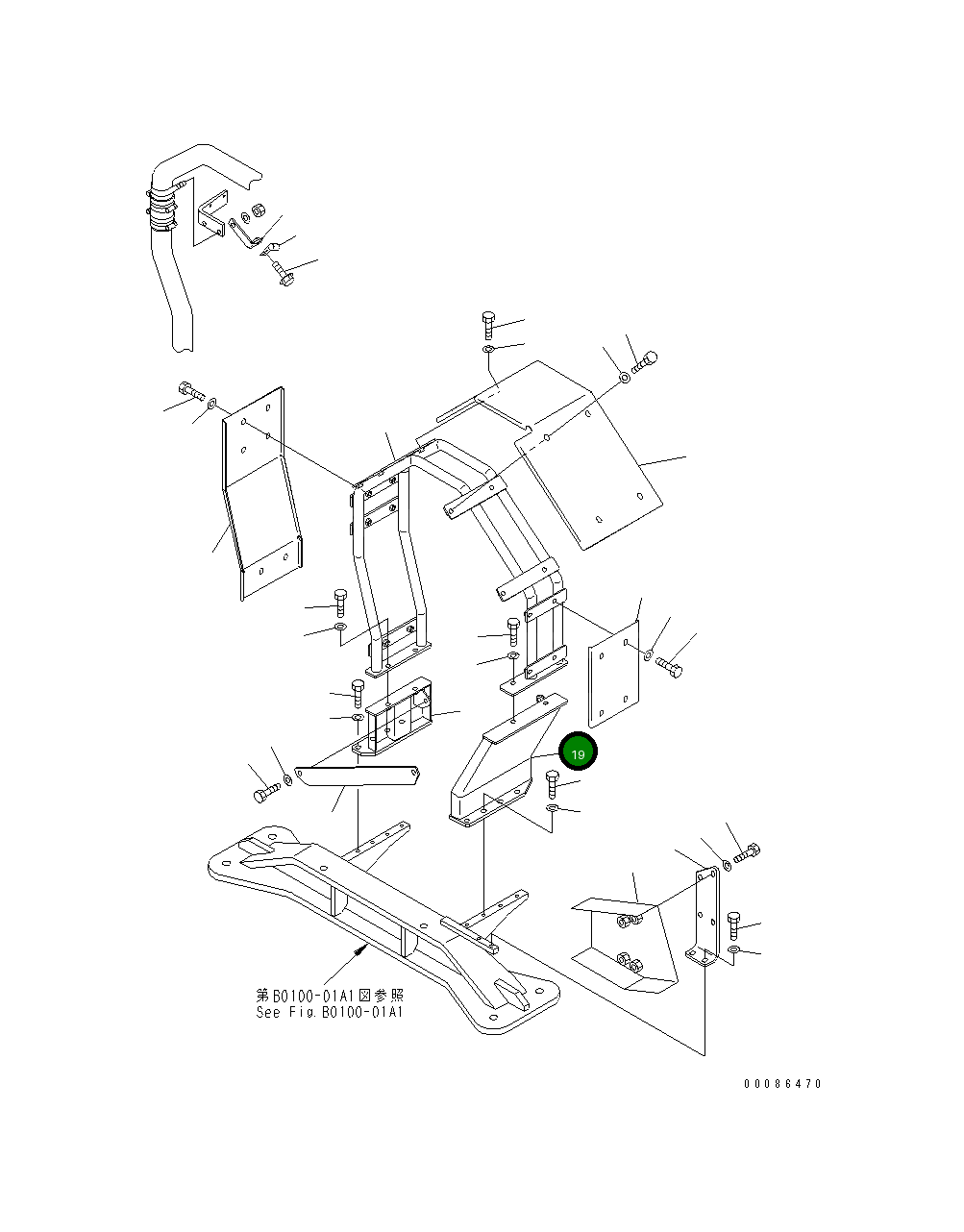 Крышка 42C-Z89-4961 Komatsu