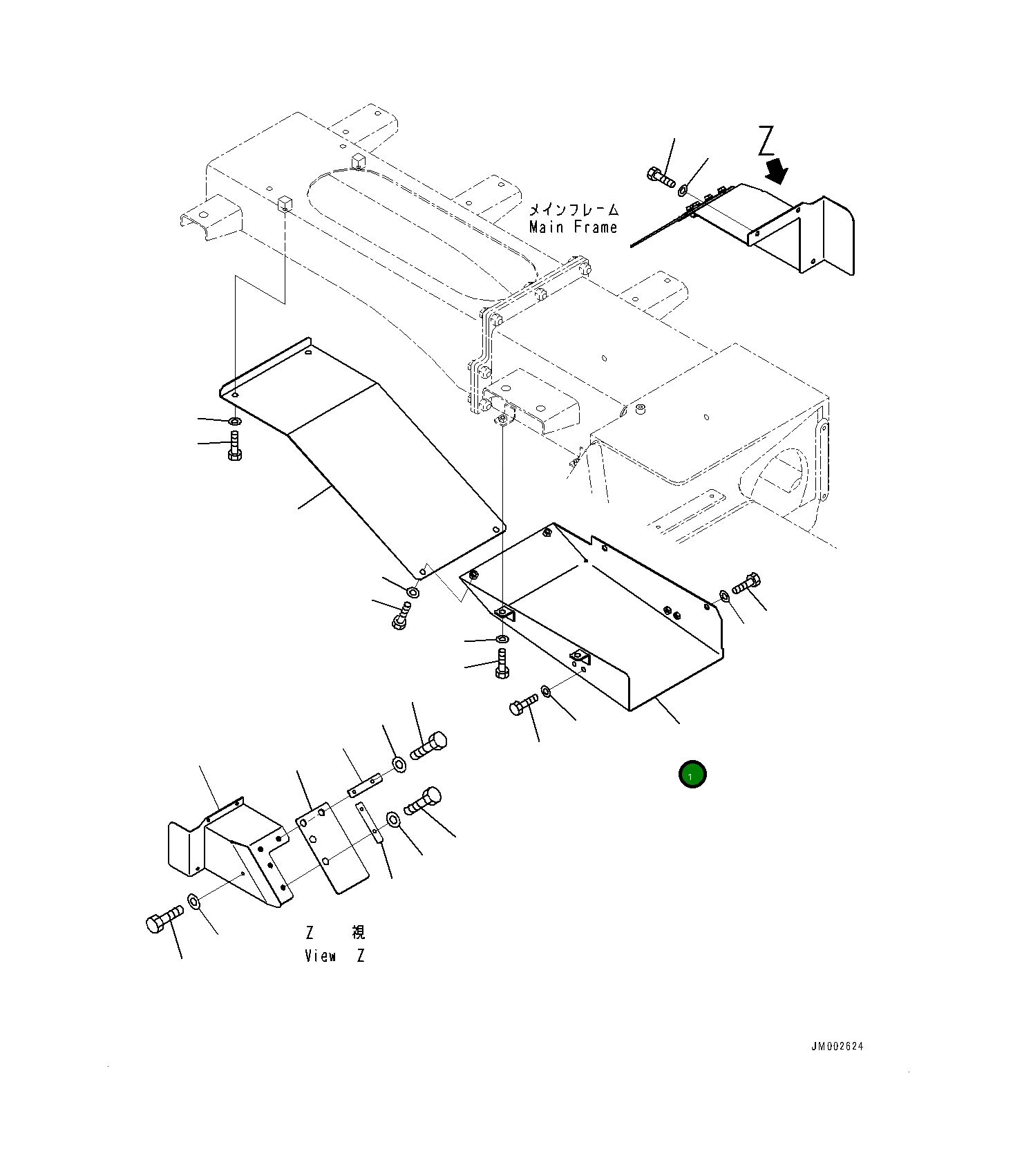 Крышка 561-89-86112 Komatsu