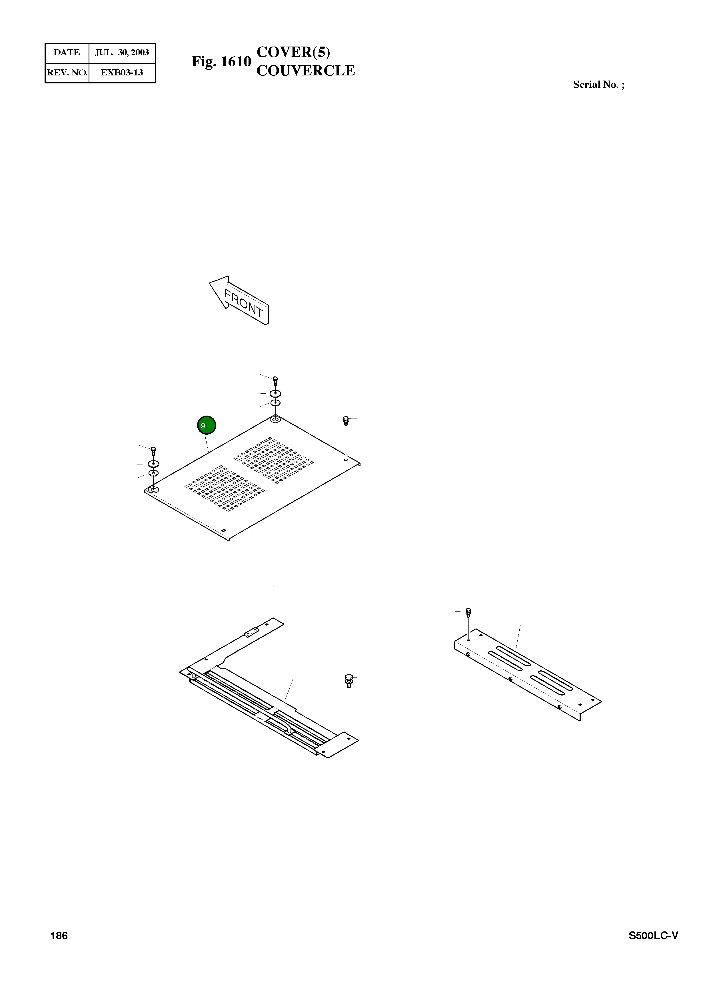 Крышка 621-01695G Komatsu