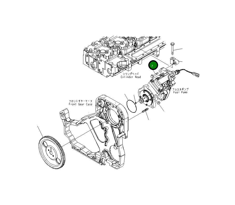 Болт 6742-01-3780 Komatsu