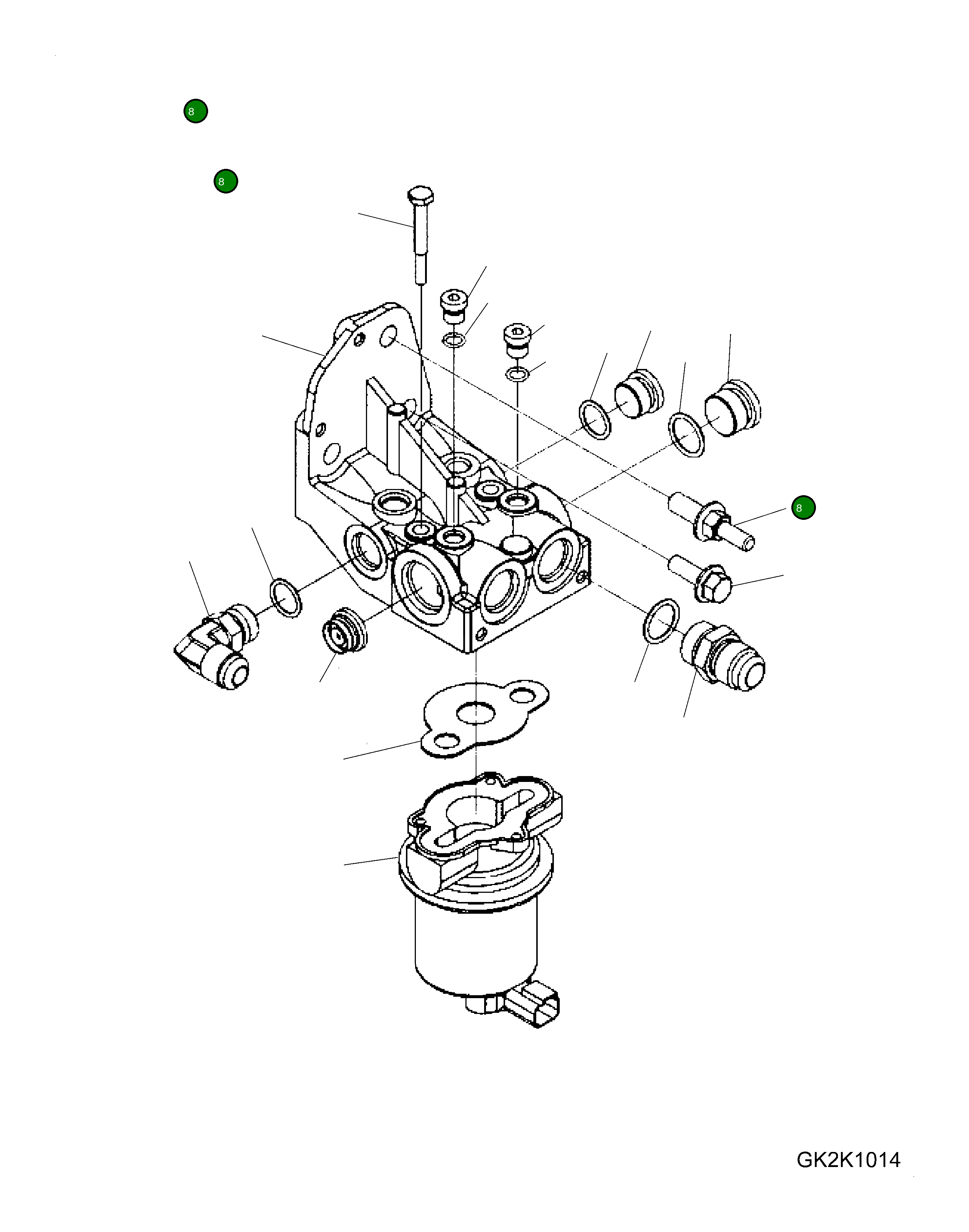 Болт 6744-71-1630 Komatsu