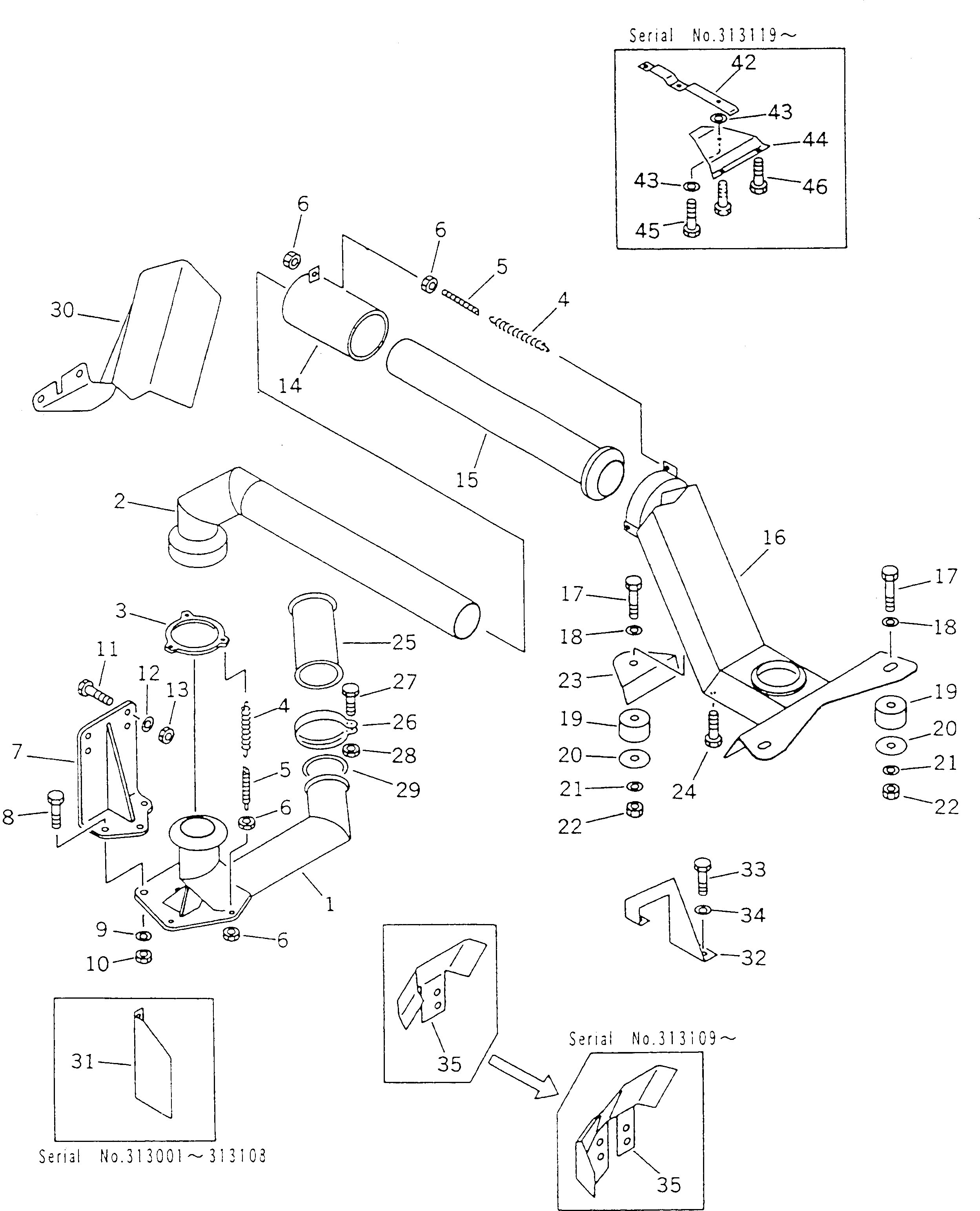 Болт BW056771 Komatsu