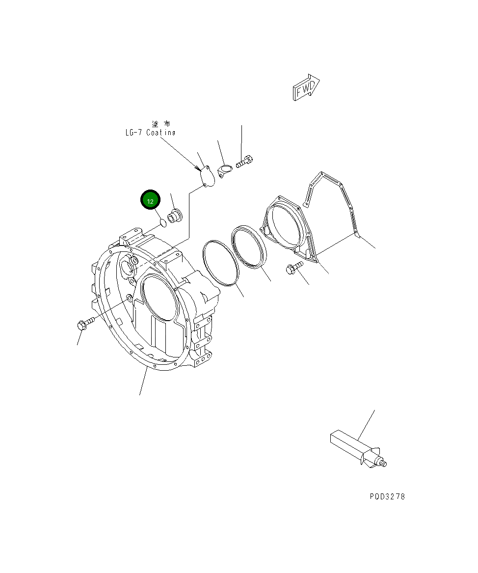 Кольцо уплотнительное (O-Ring) 6732-21-4161 Komatsu