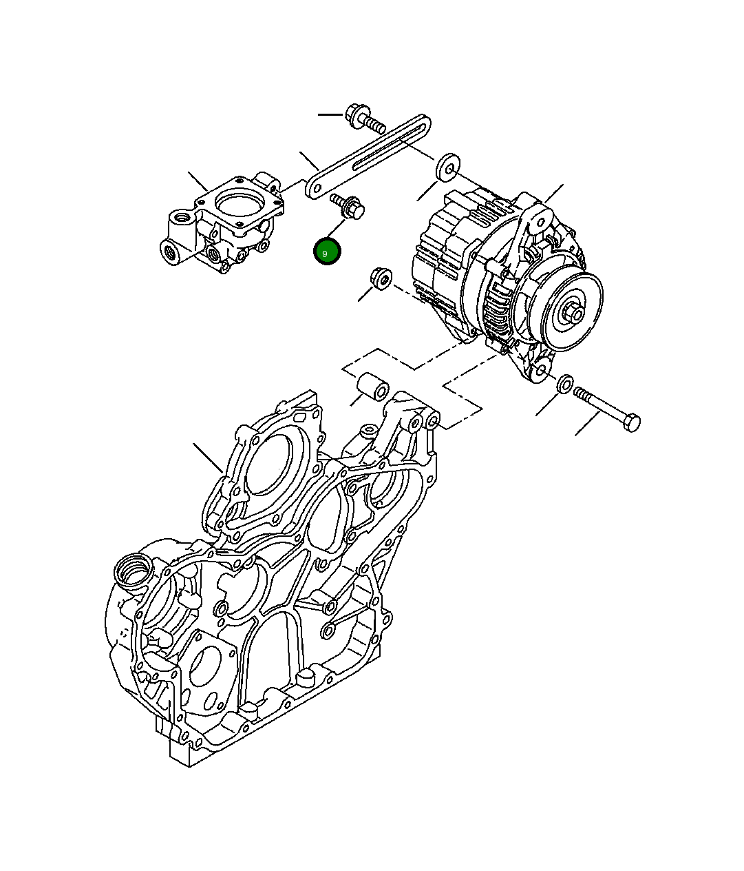 Болт YM260140-80252 Komatsu