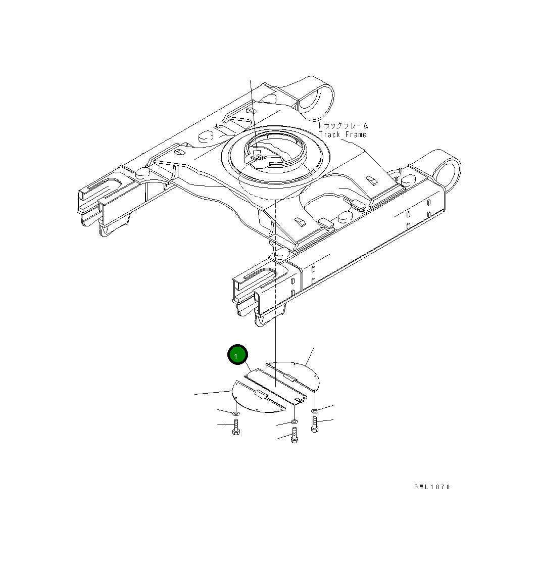 Крышка 21M-30-12410SG Komatsu