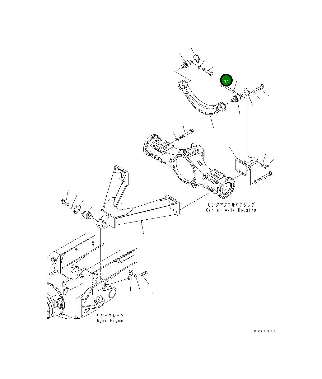 Болт 01011-62085 Komatsu