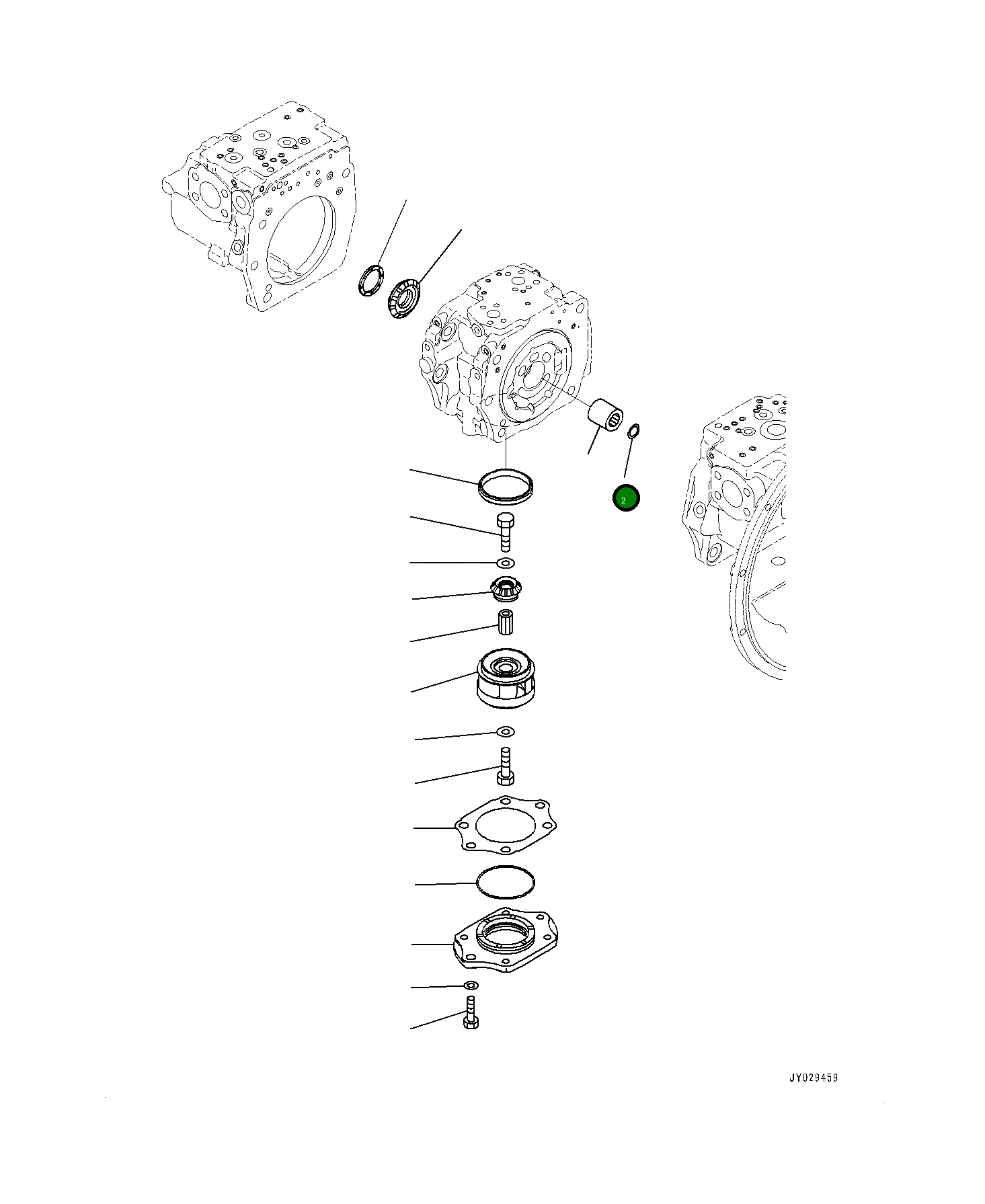 Кольцо 708-2H-12420 Komatsu