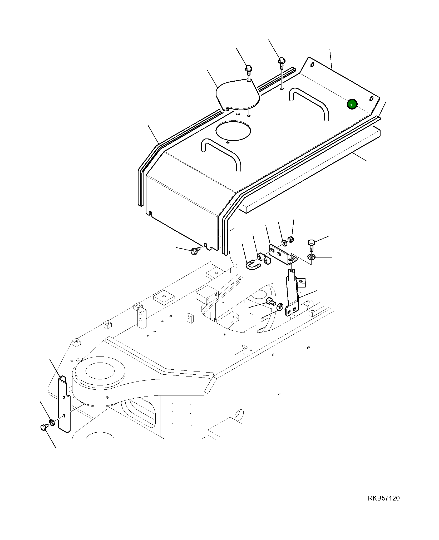 Крышка 21W-54-R8291 Komatsu
