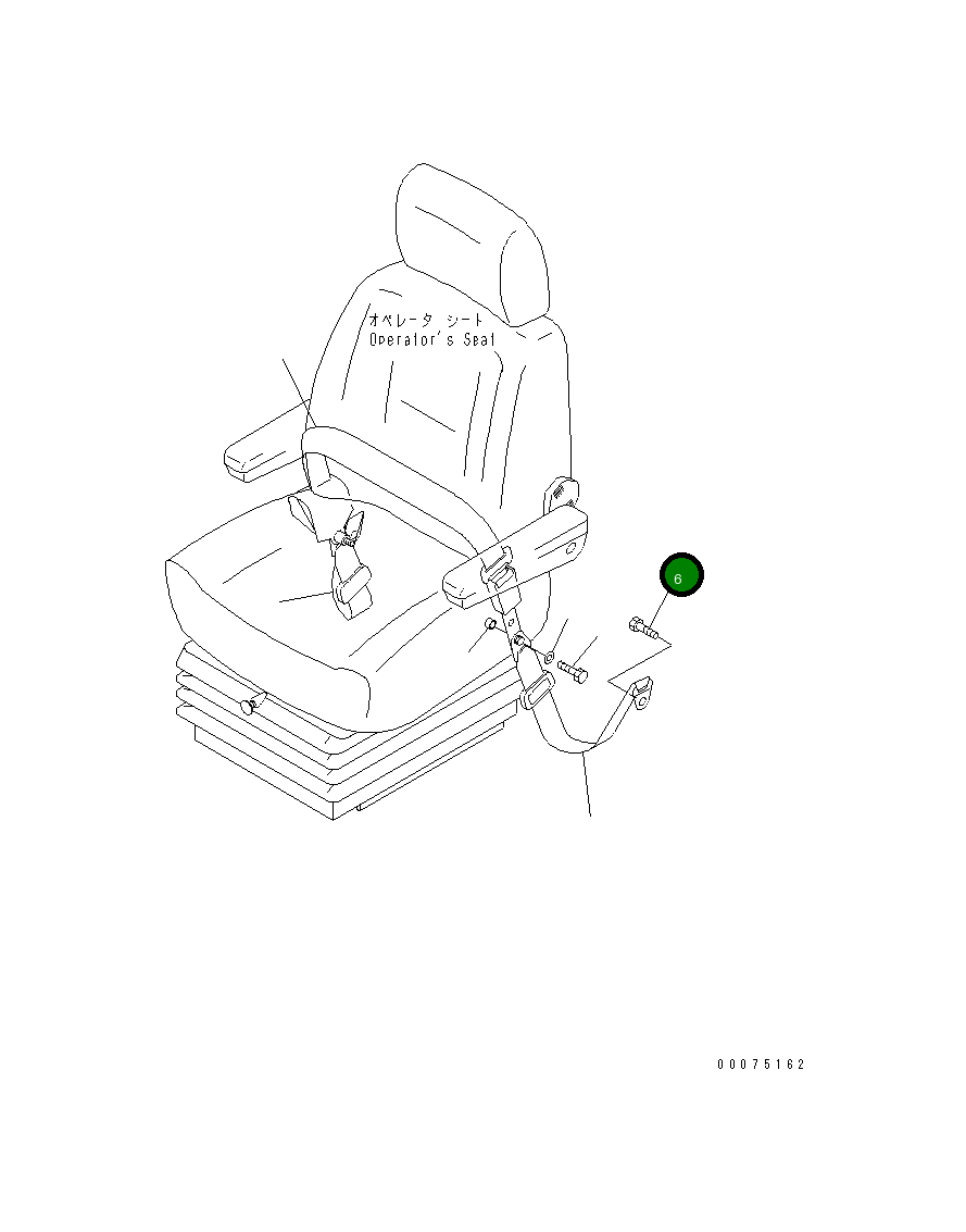 Болт 02039-70719 Komatsu