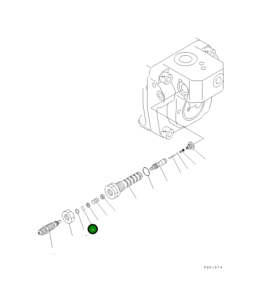 Кольцо уплотнительное (O-Ring) 07000-11008 Komatsu