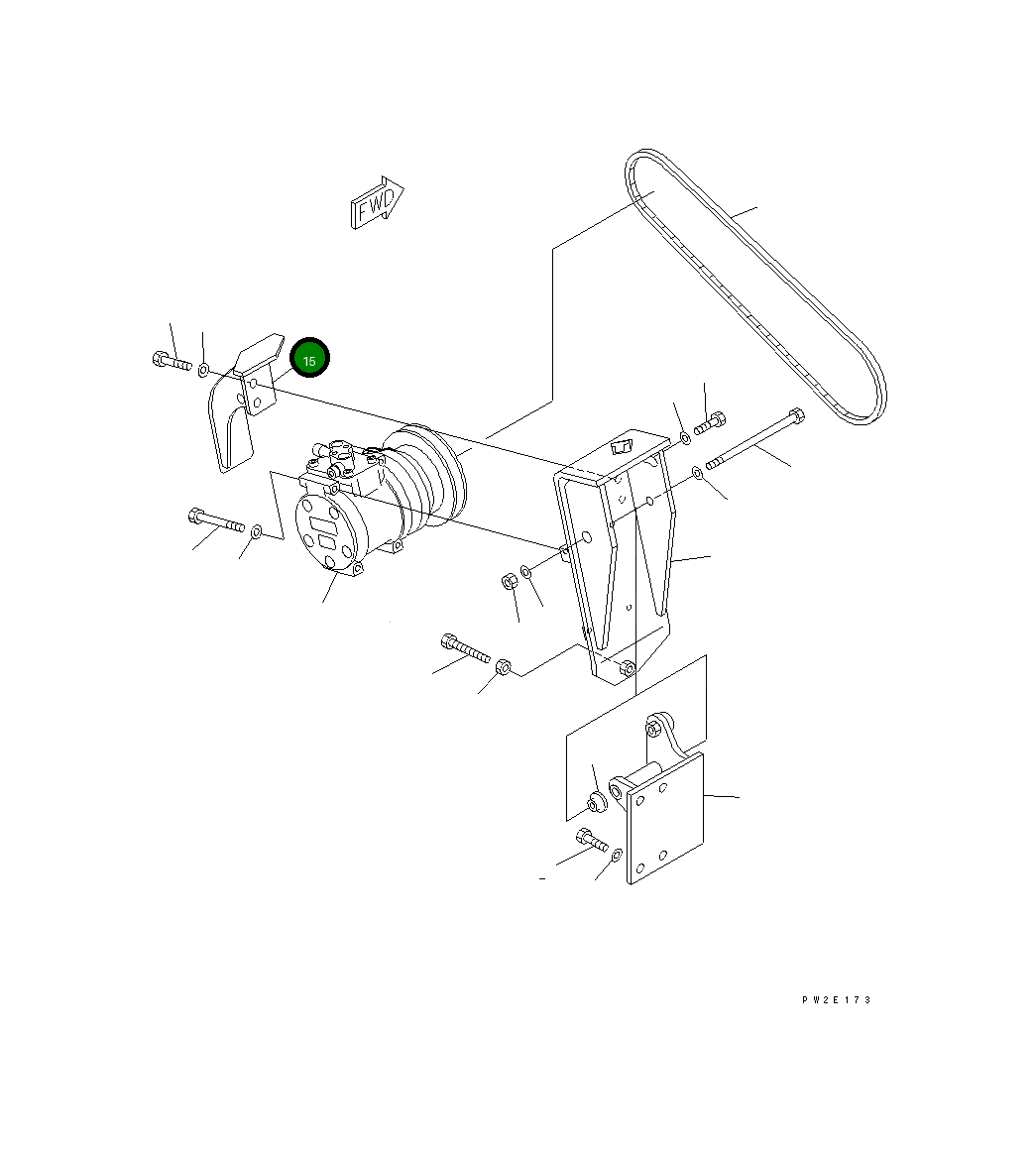 Крышка 425-S62-2372 Komatsu