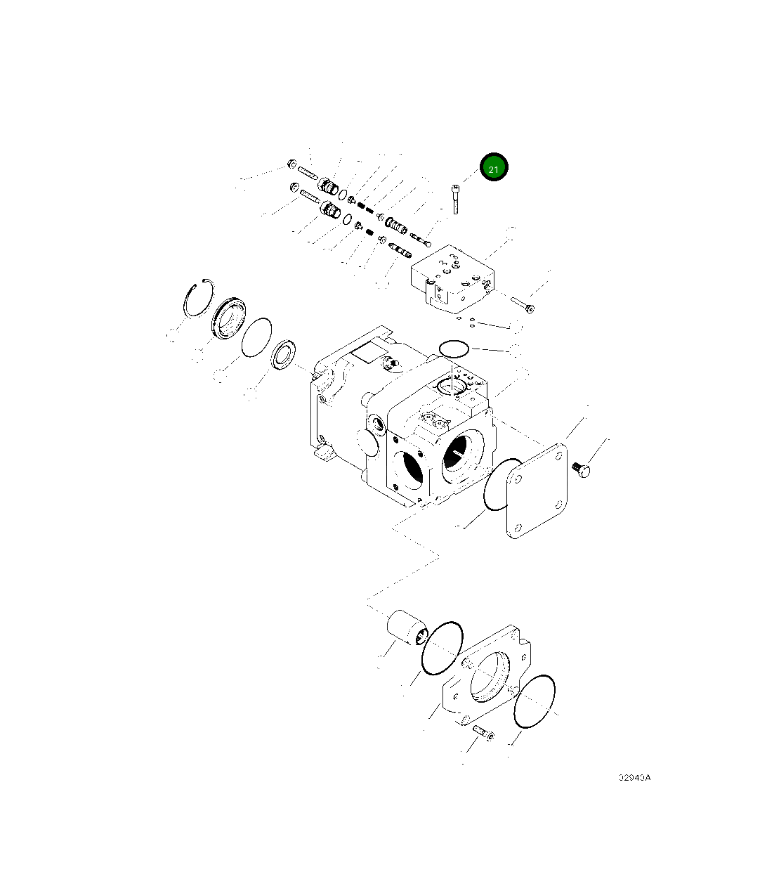 Болт 21559 Komatsu