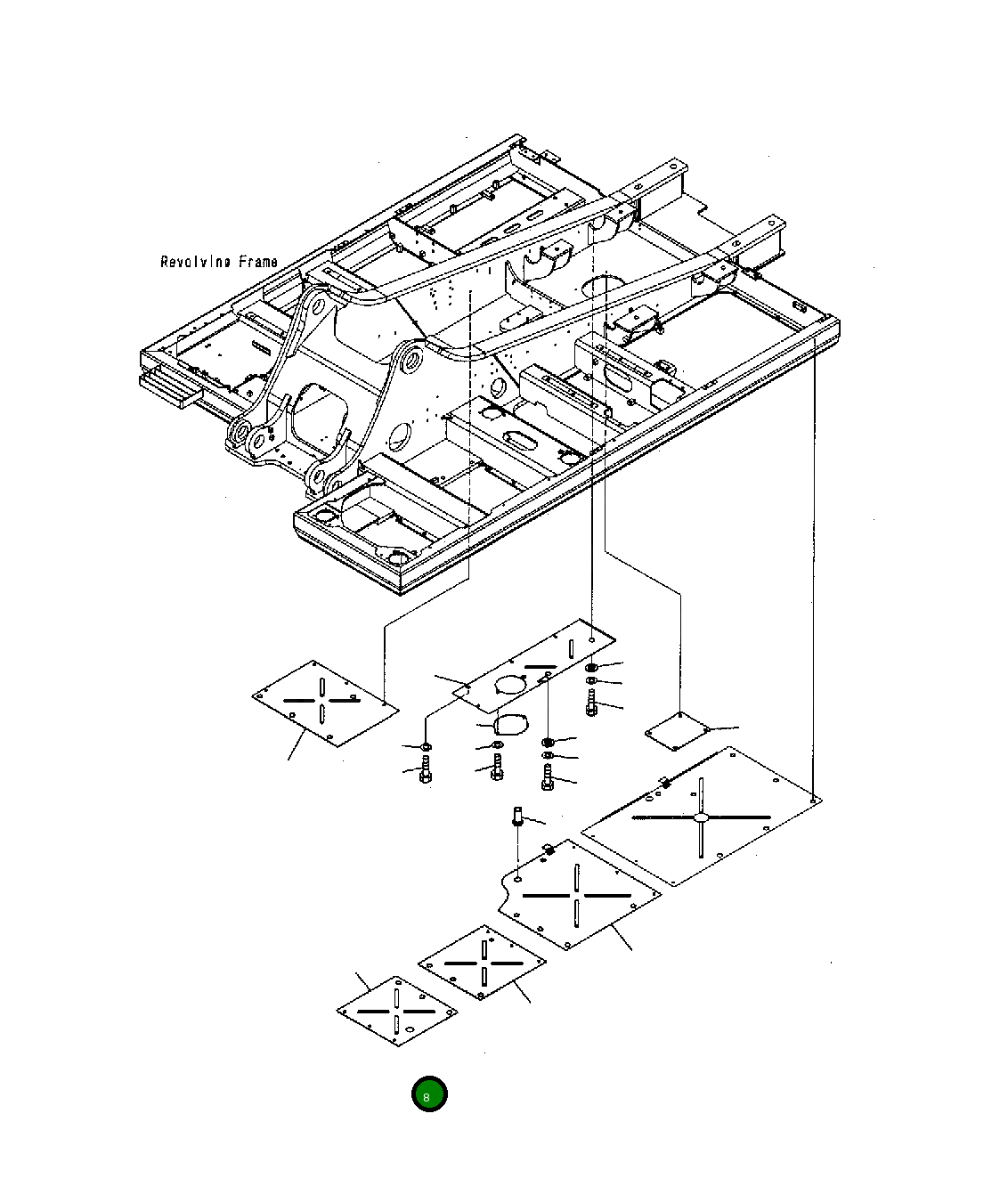 Крышка 207-54-75360 Komatsu